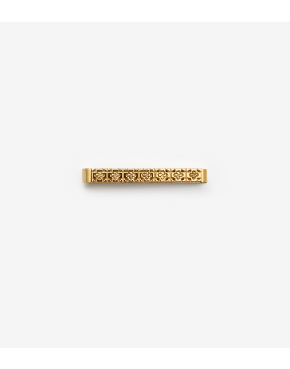 Rose Monogram Tie Bar in Gold Men Burberry Official