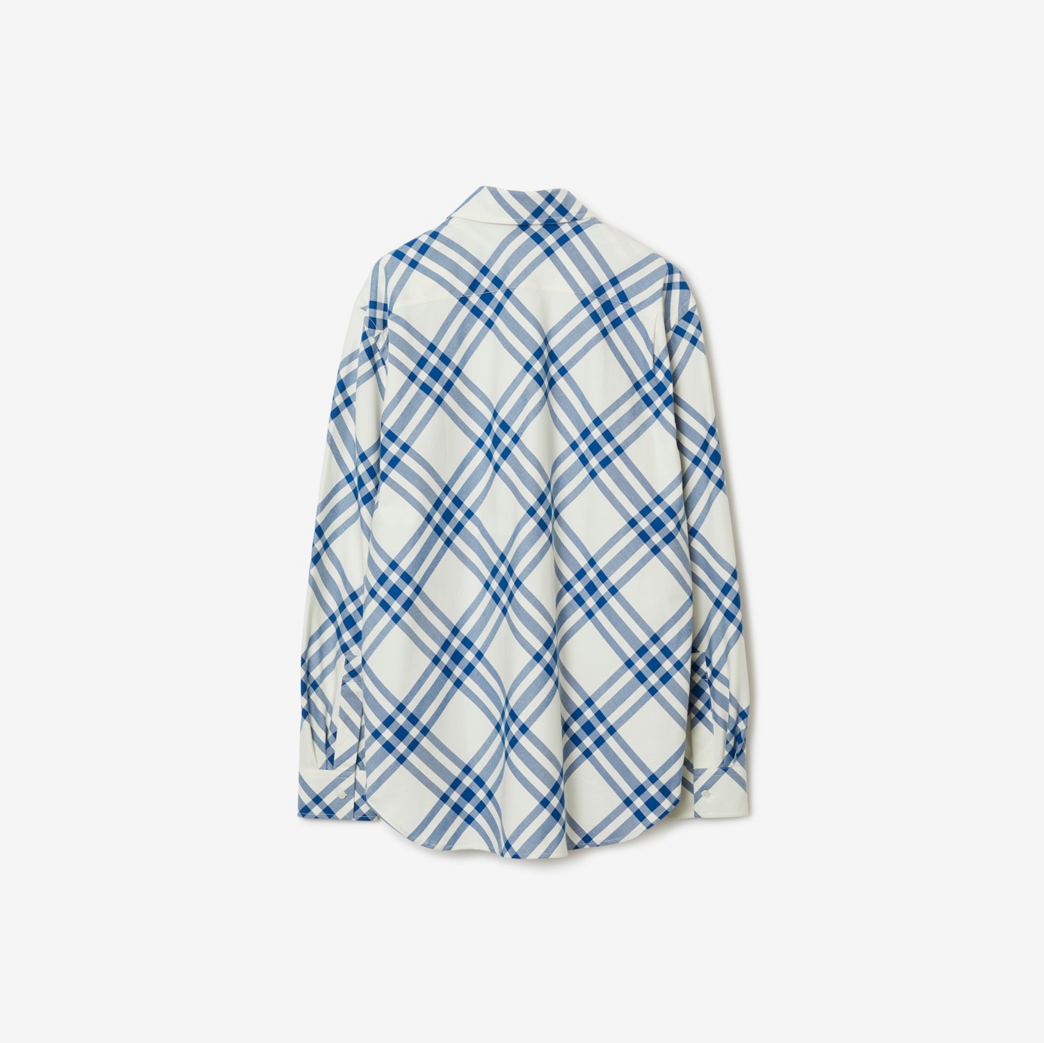 Camisa de algodão com estampa xadrez