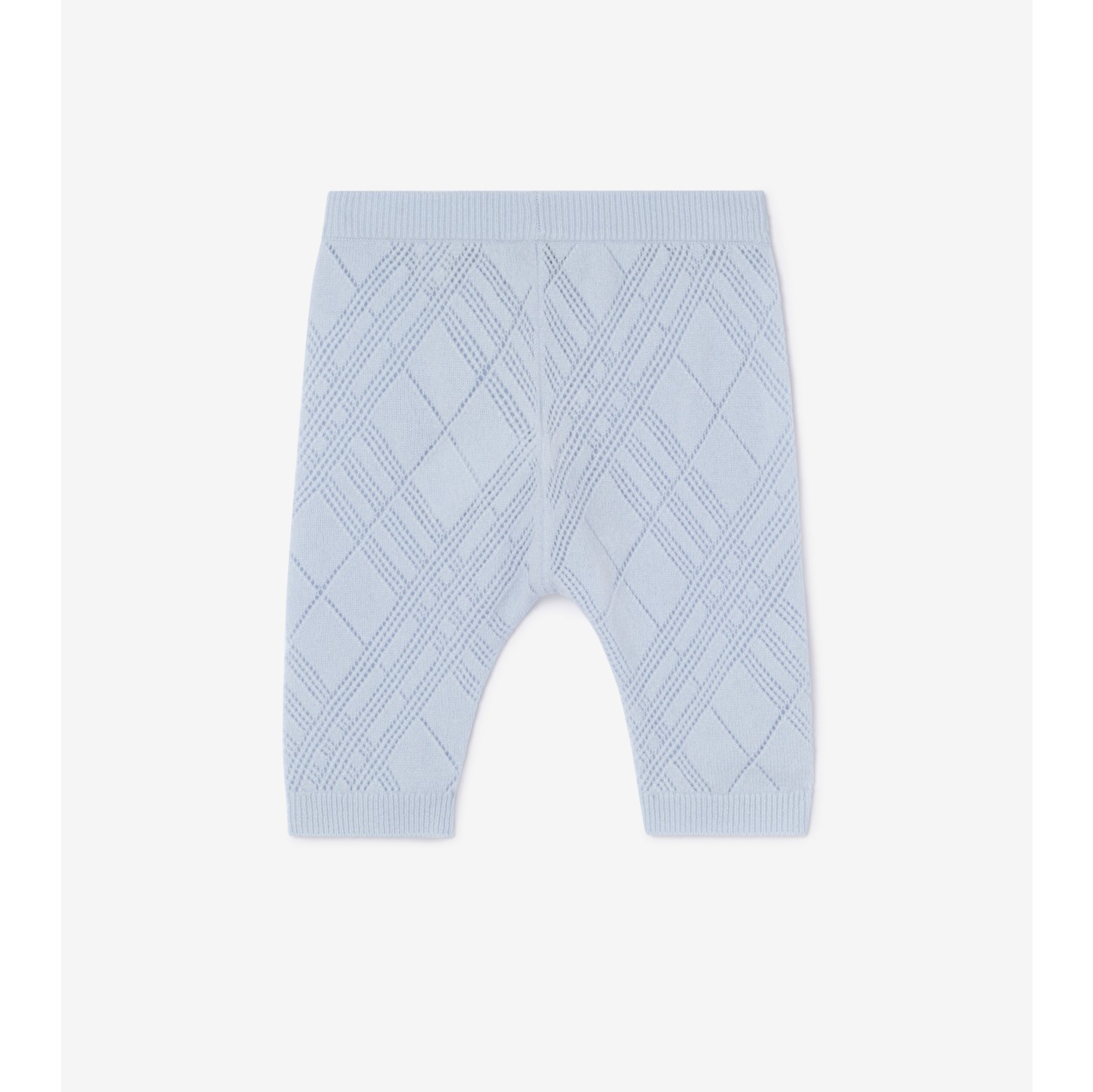Check Cashmere Two-piece Set in Dusty blue - Children | Burberry® Official