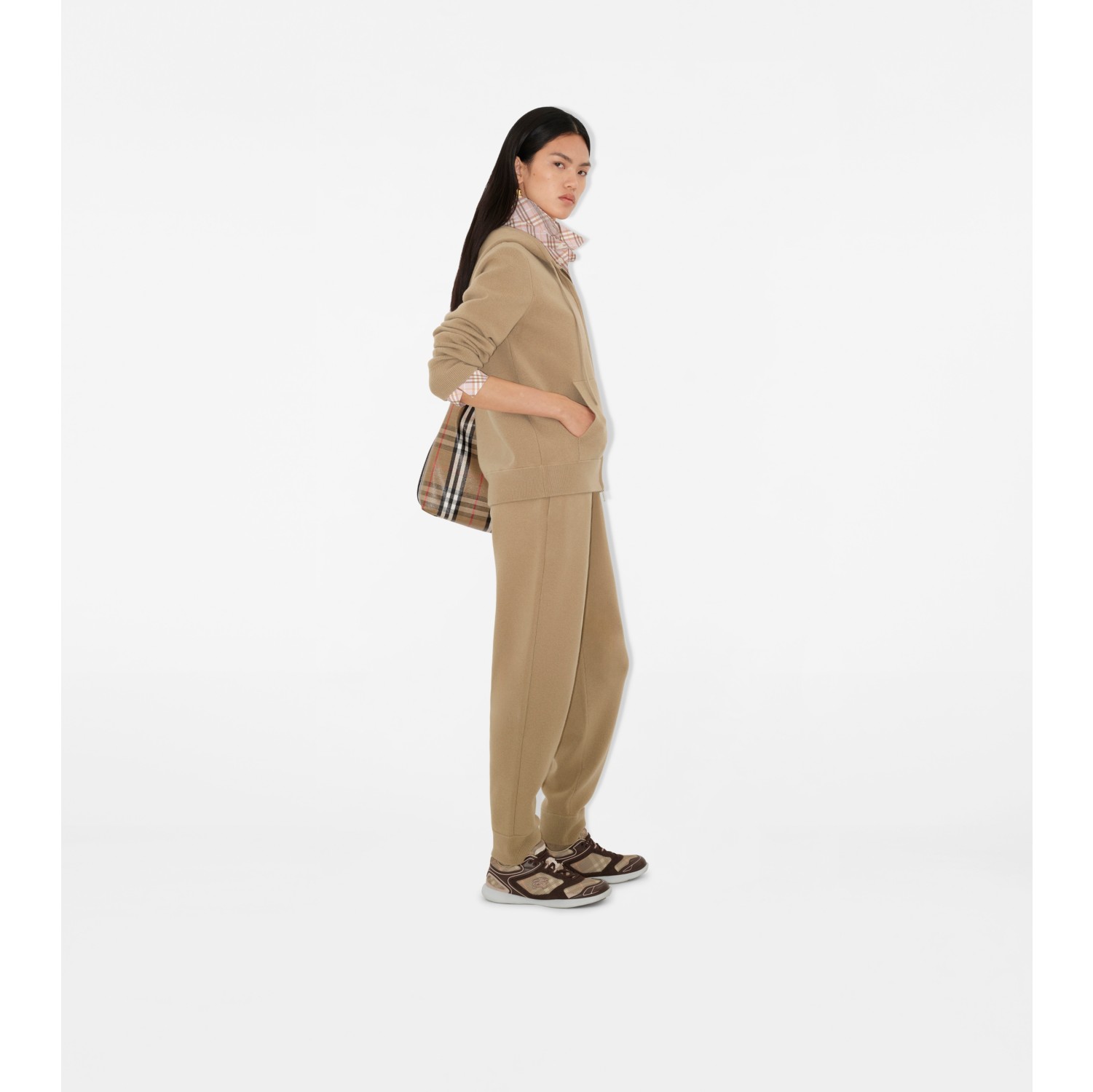 Cashmere Blend Zip Hoodie