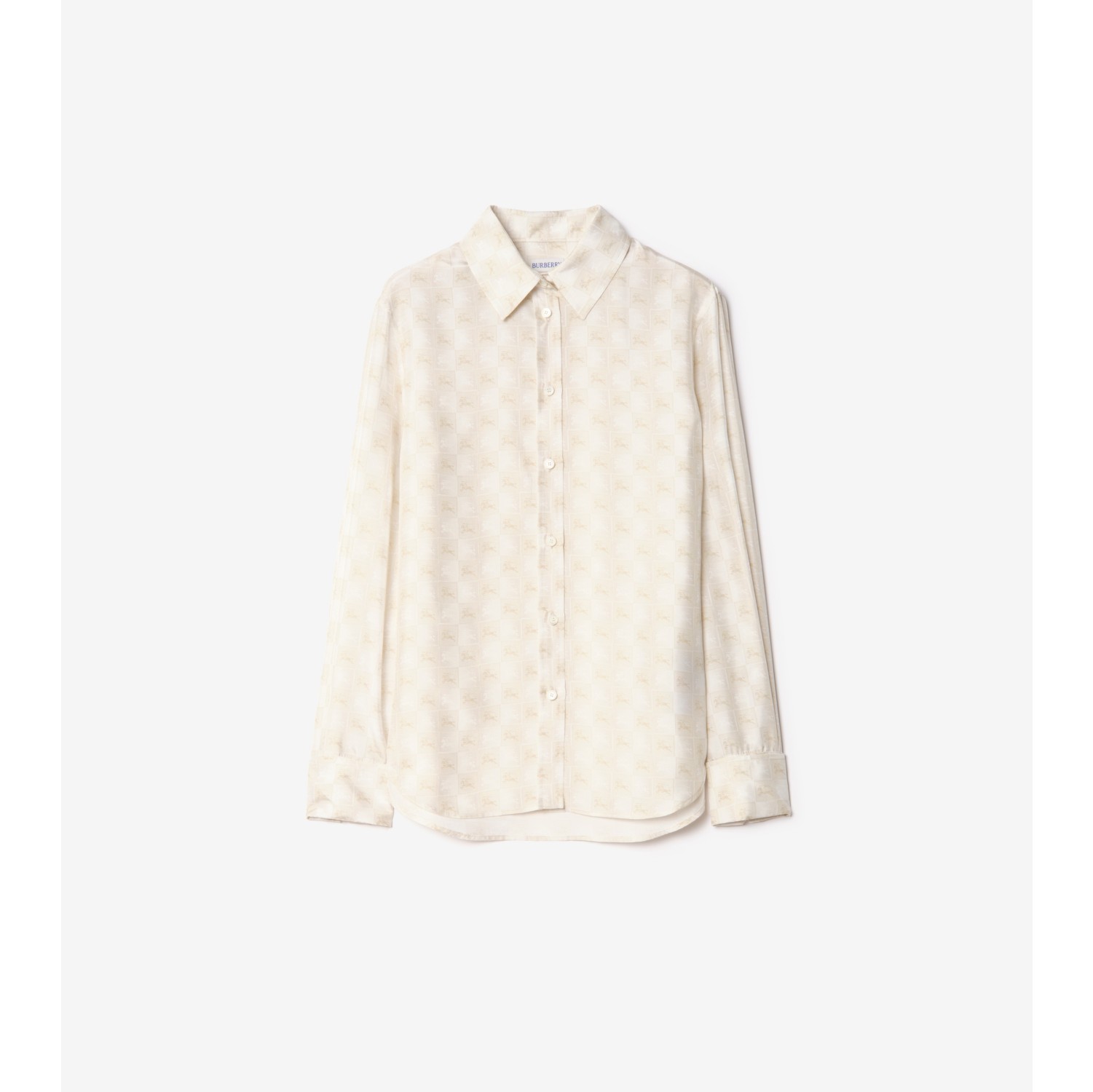 Regular Fit EKD Checkerboard Silk Shirt