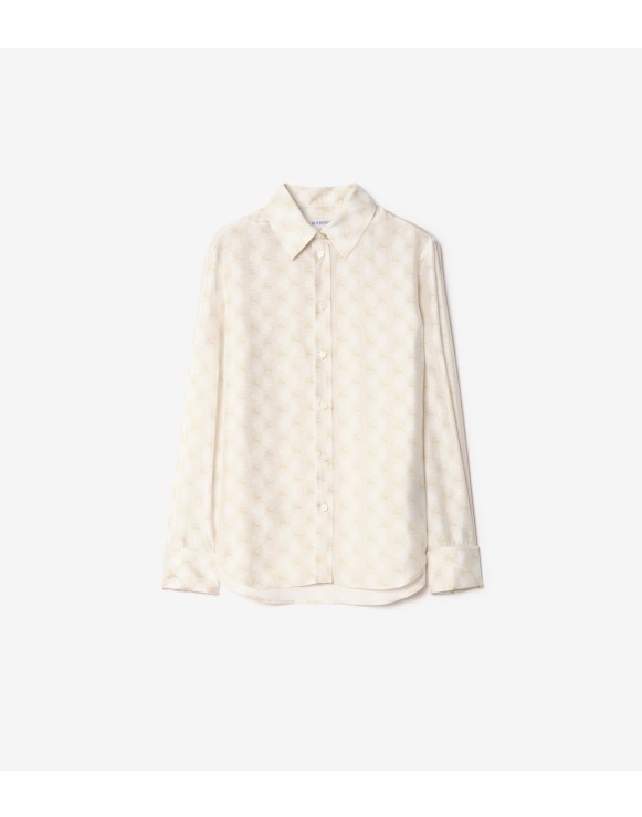 BURBERRY バーバリー  2019 ユニコーン シルク シャツ ブラウス BURBERRY バーバリー 2019 ユニコーン シルク シャツ ブラウス