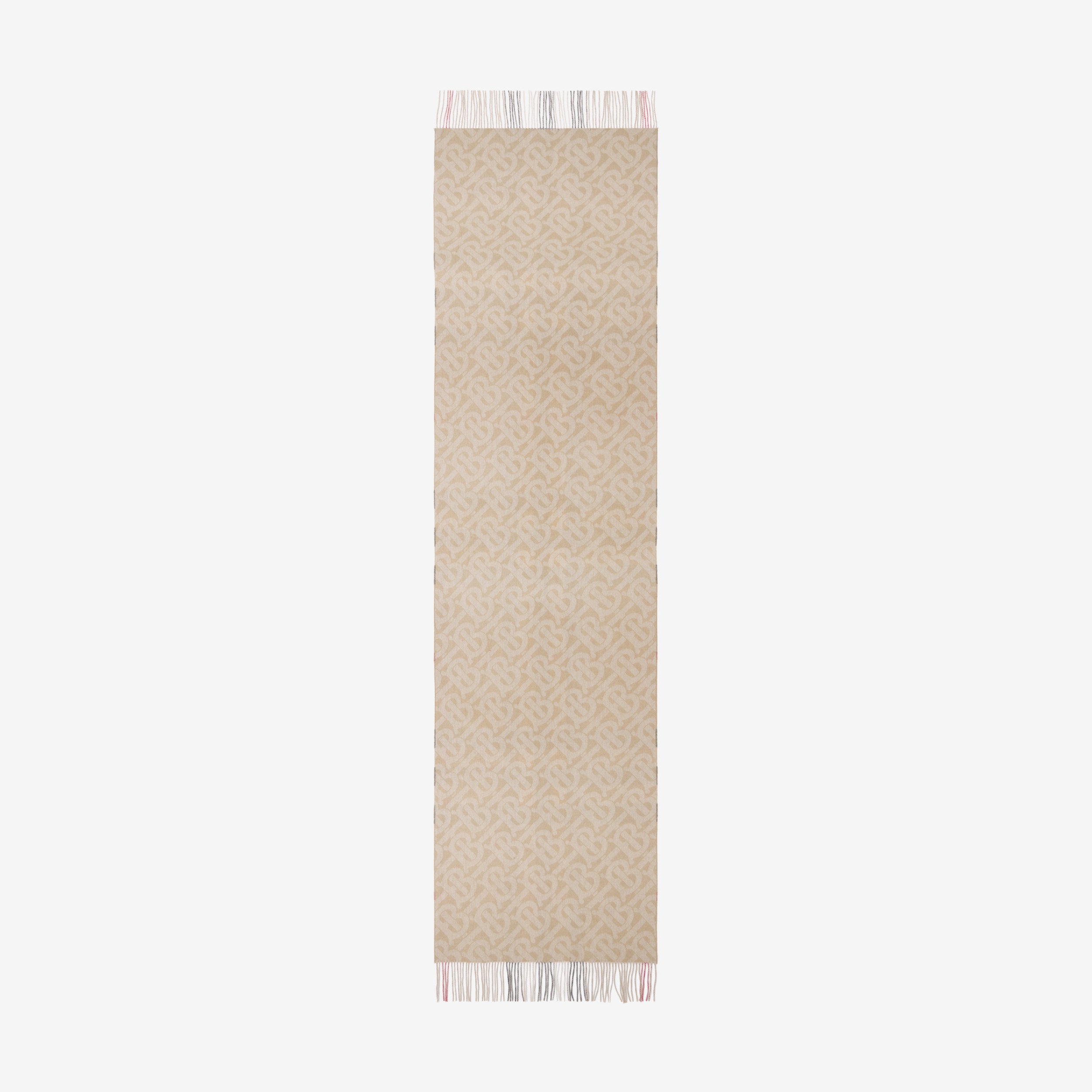 Reversible Check Cashmere Oversized Scarf in Archive Beige | Burberry® Official - 3