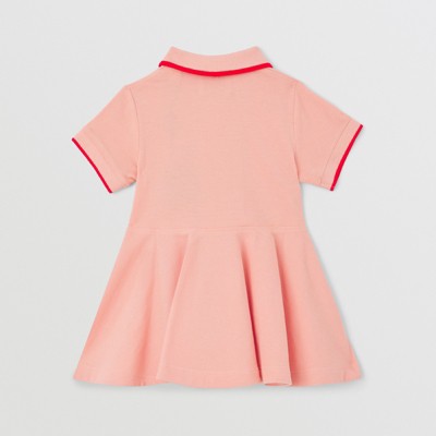 pink polo shirt dress