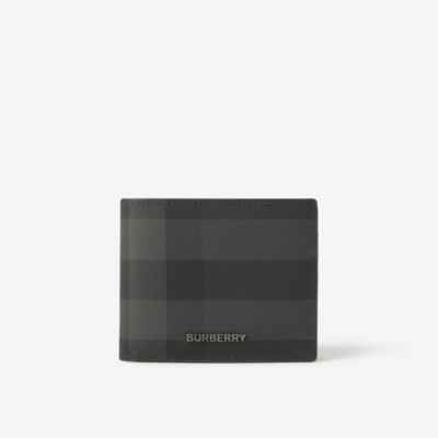 Burberry london clearance check bifold wallet