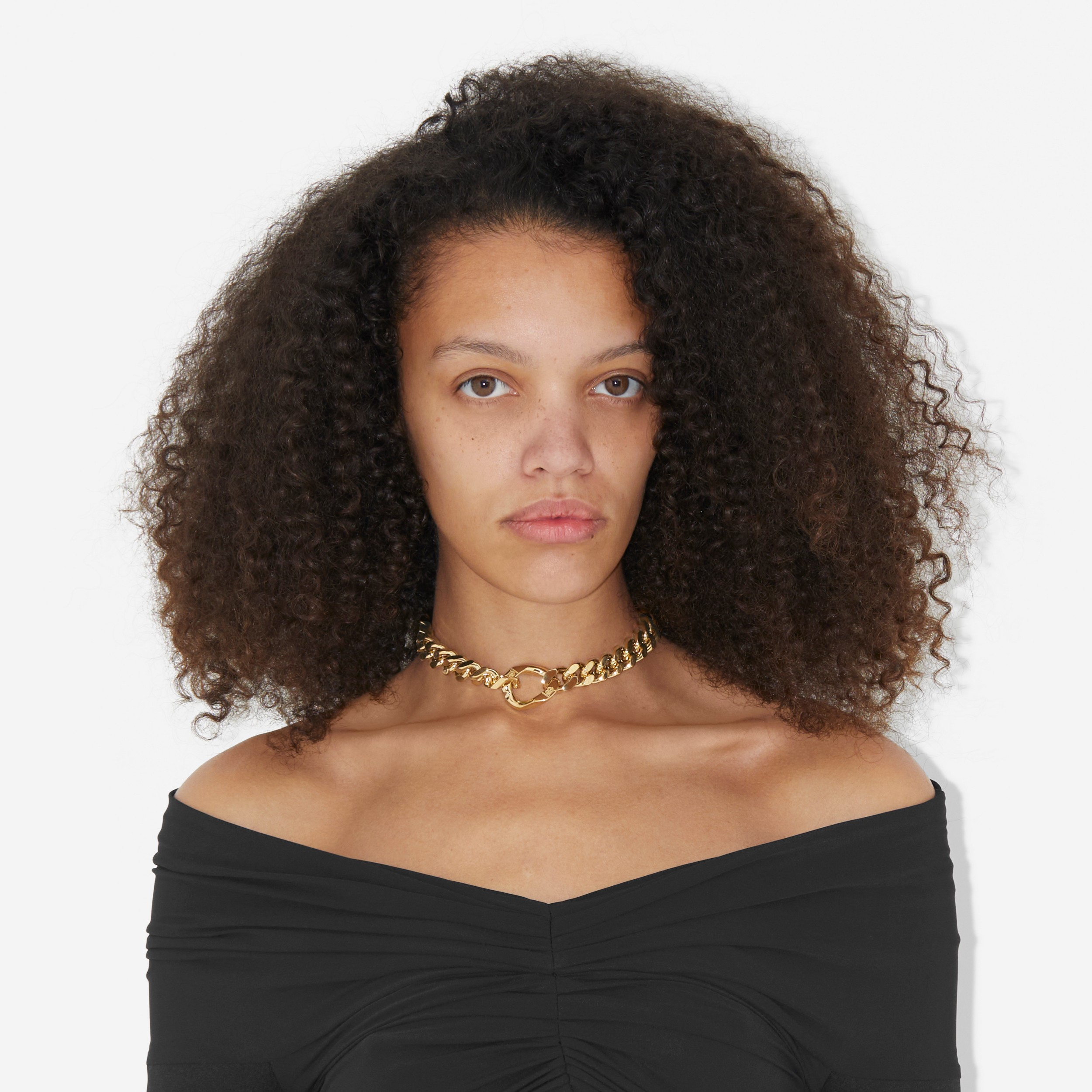 Collar de cadena chapado en oro (Dorado Claro) - Mujer | Burberry® oficial - 2
