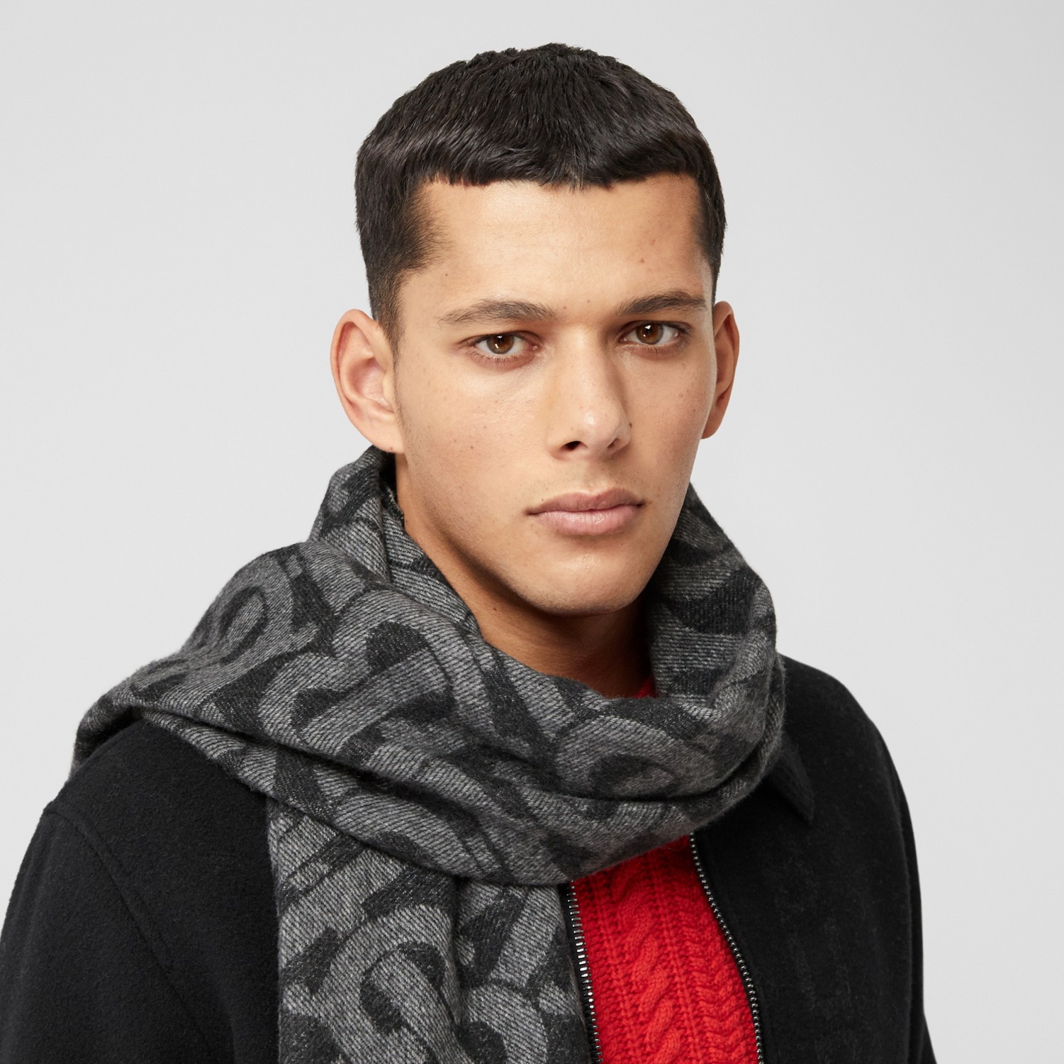 Check Cashmere Reversible Scarf