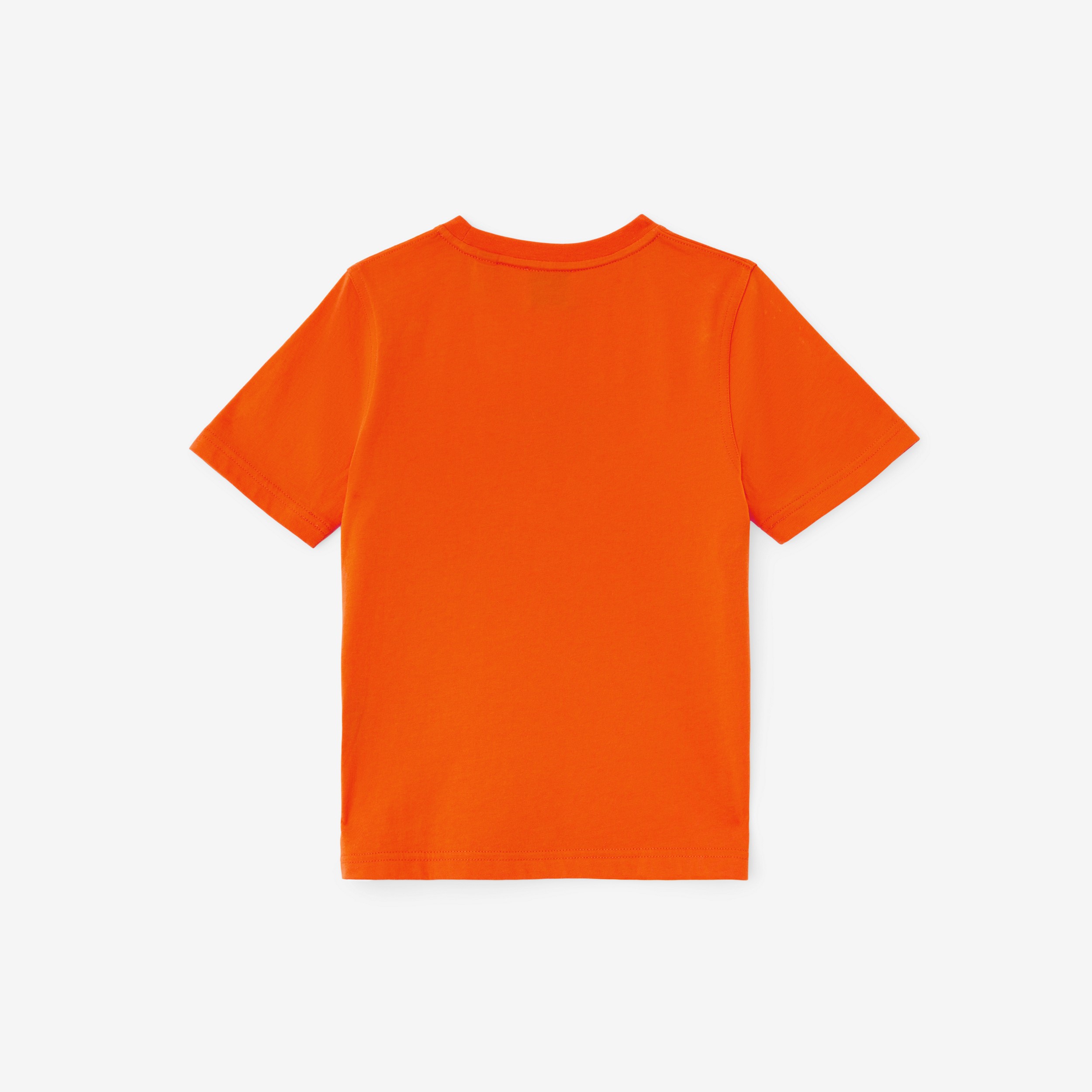 Baumwoll-T-Shirt mit Horseferry-Schriftzug (Helles Korallenrot-orange) | Burberry® - 2