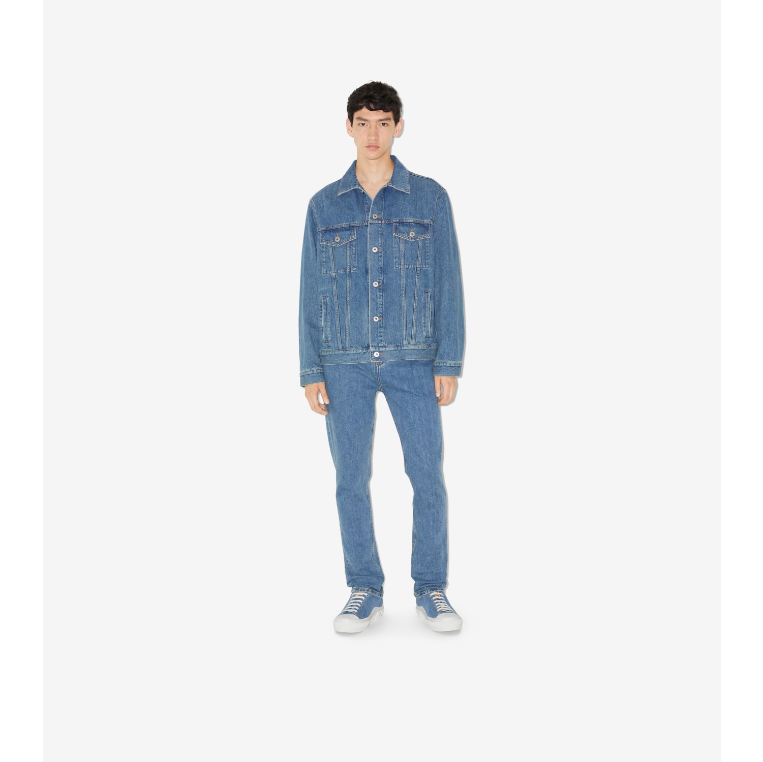 Denim Jacket in Mid blue - Men