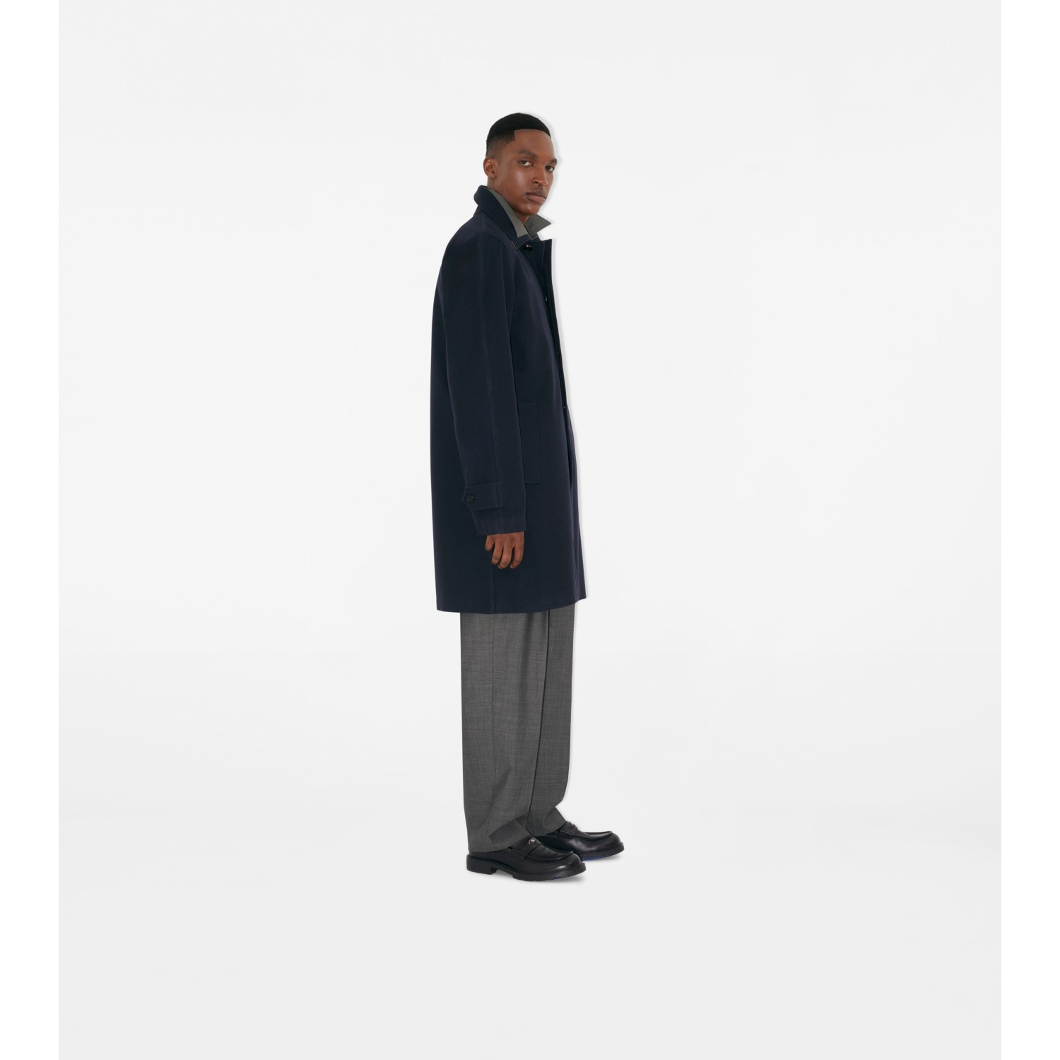 Mid-length Cashmere Car Coat - thumbnail 3