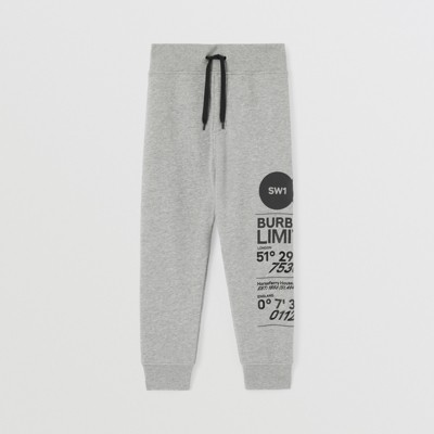 burberry joggers grey