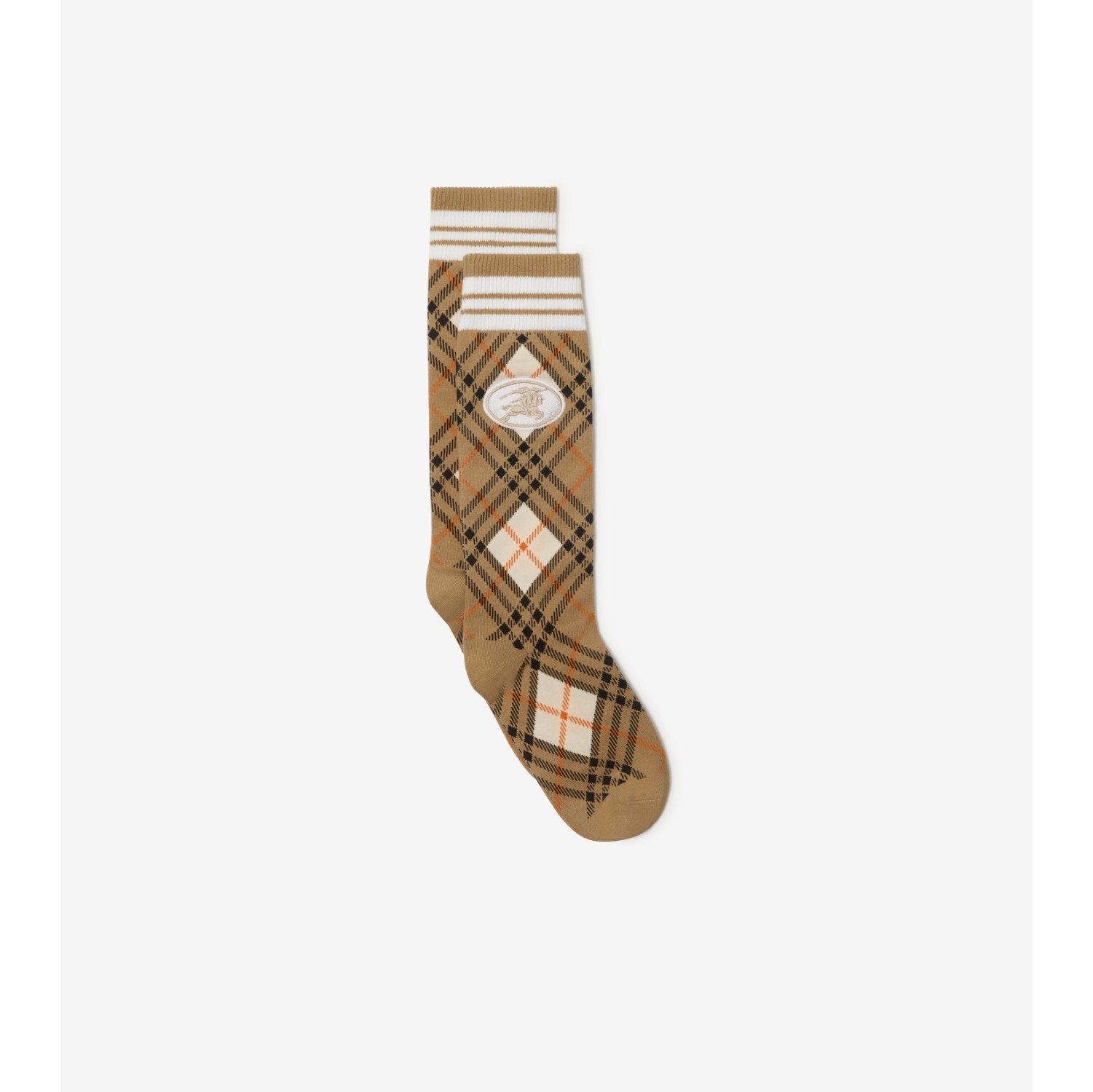 Chaussettes en mélange de coton stretch argyle Check