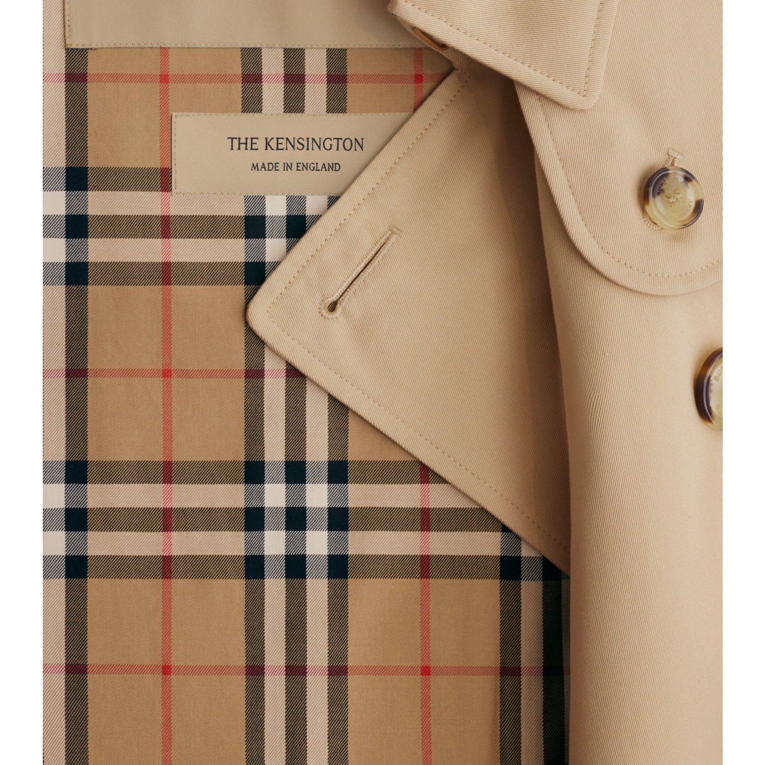 Long Kensington Heritage Trench Coat in Honey - Women, Cotton Gabardine | Burberry® Official