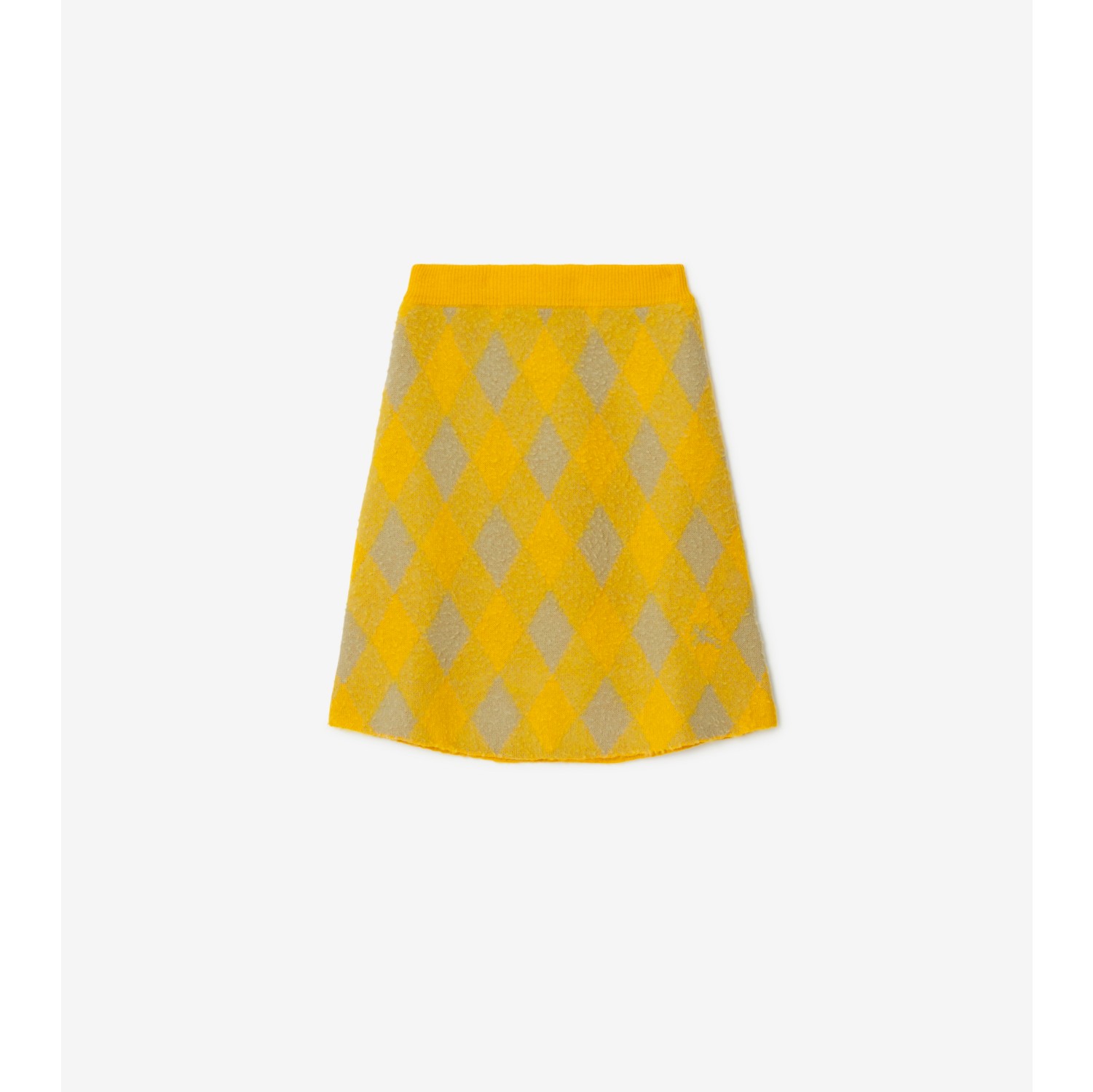 Argyle Wool Skirt in Mimosa - Women | Burberry® Official