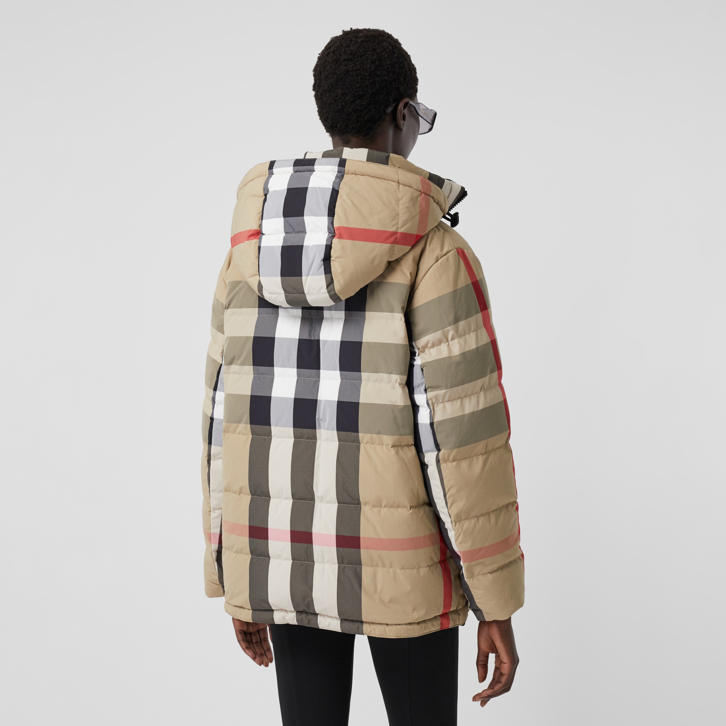 Reversible Recycled Nylon Re:Down® Puffer Jacket in Archive Beige ...
