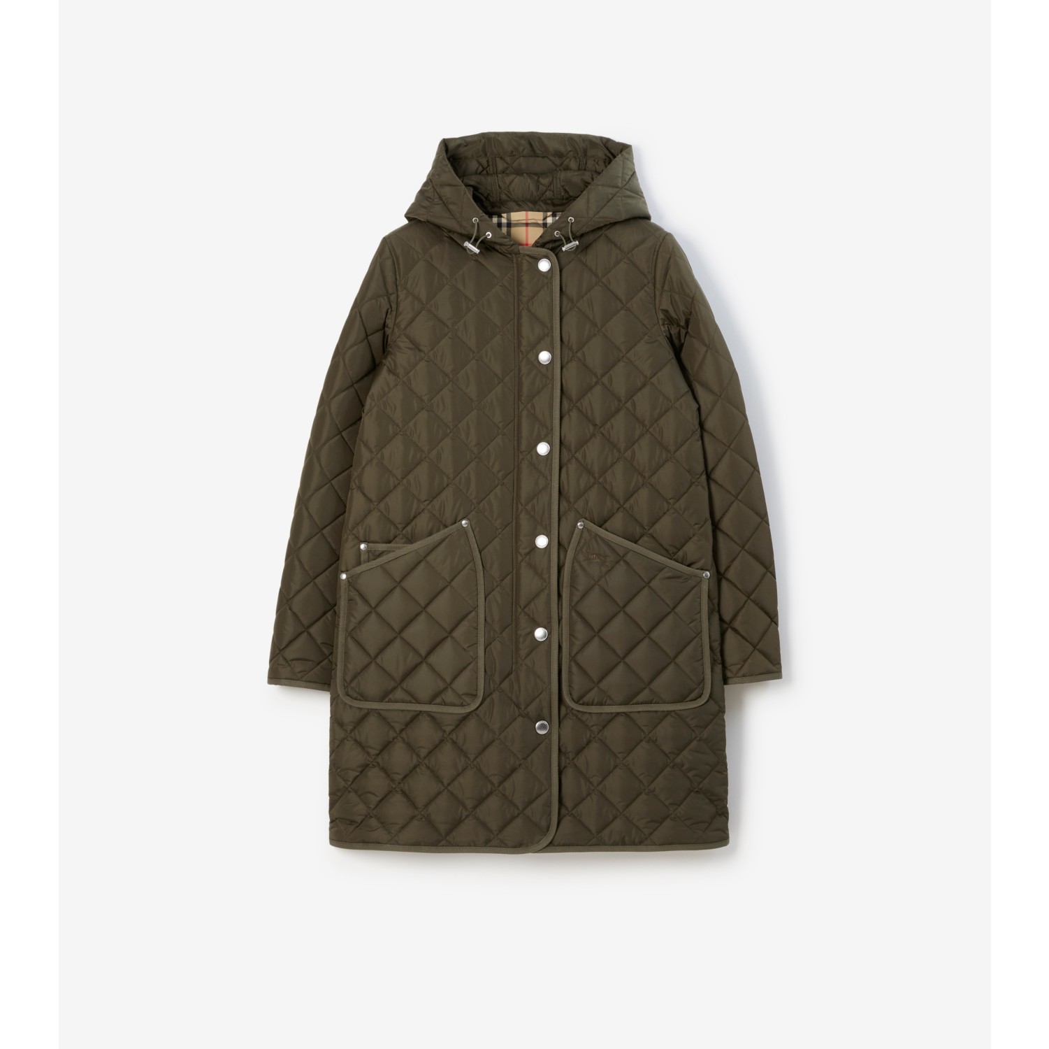 Quilted coat burberry on sale