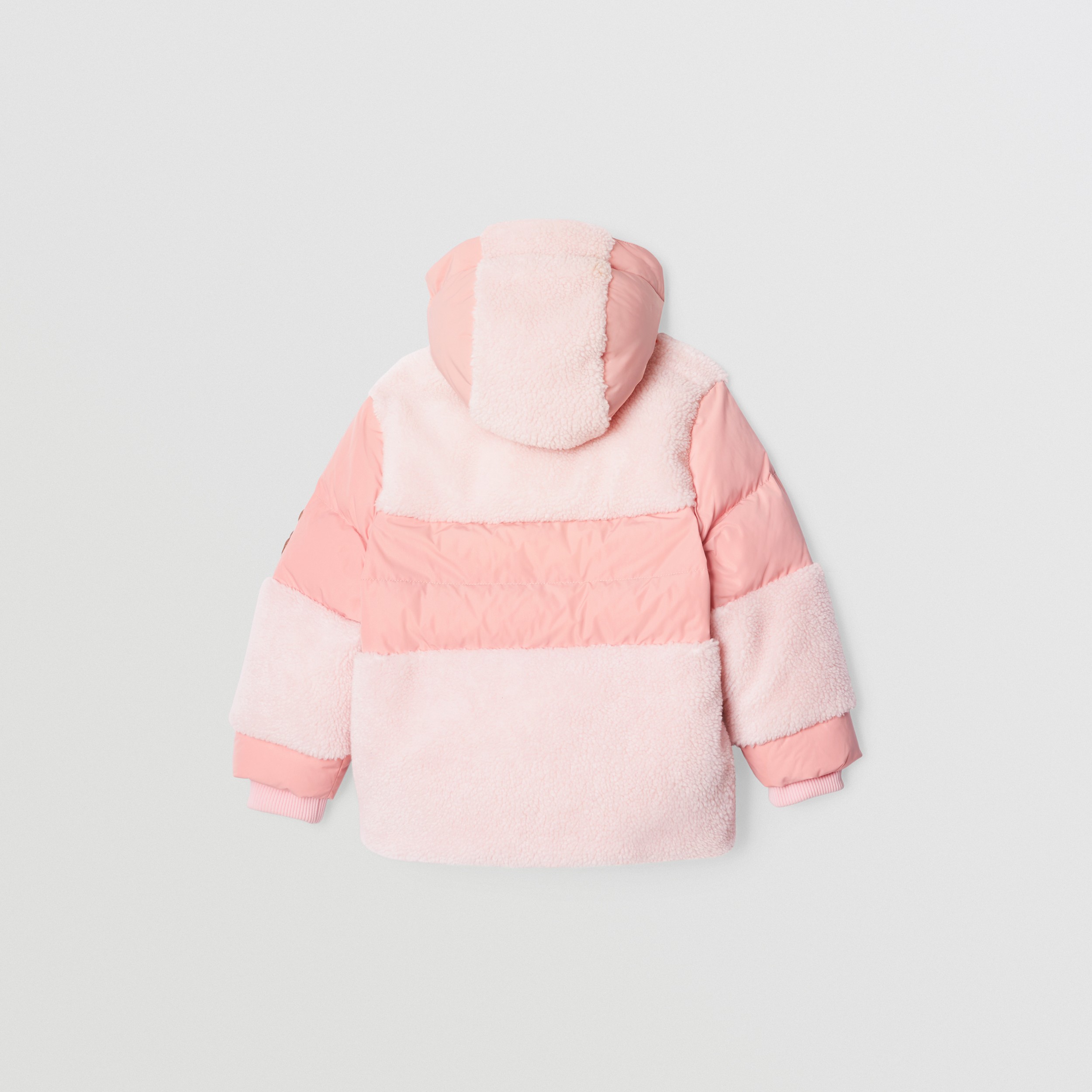 Thomas Bear Appliqué Hooded Puffer Jacket in Light Blossom Pink - Children | Burberry® Official - 4