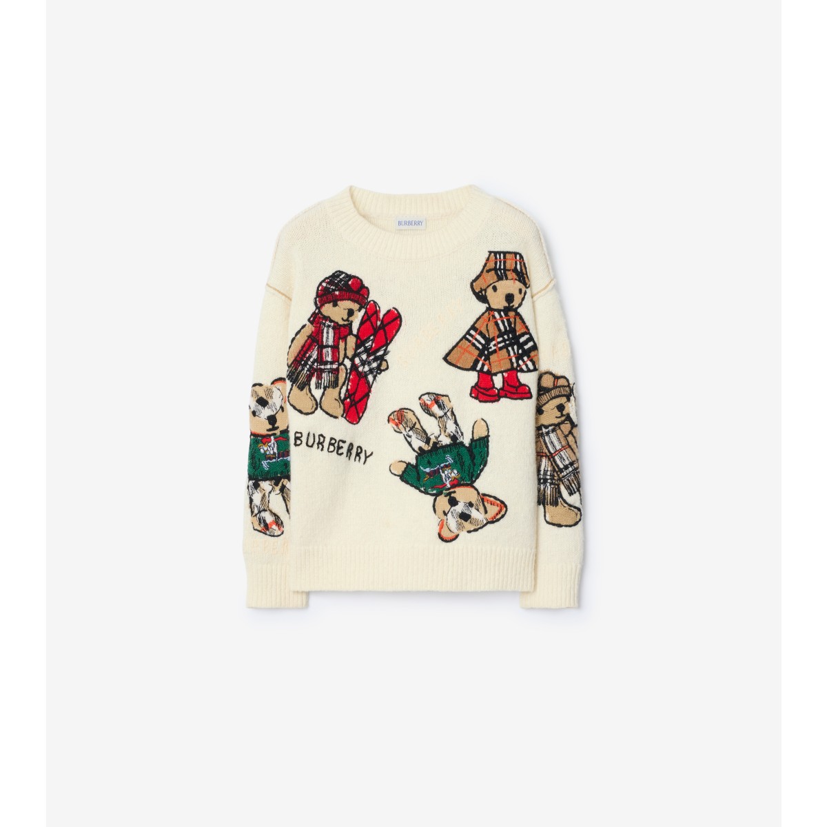  Check Thomas Bear and Friends Wool Blend Sweater