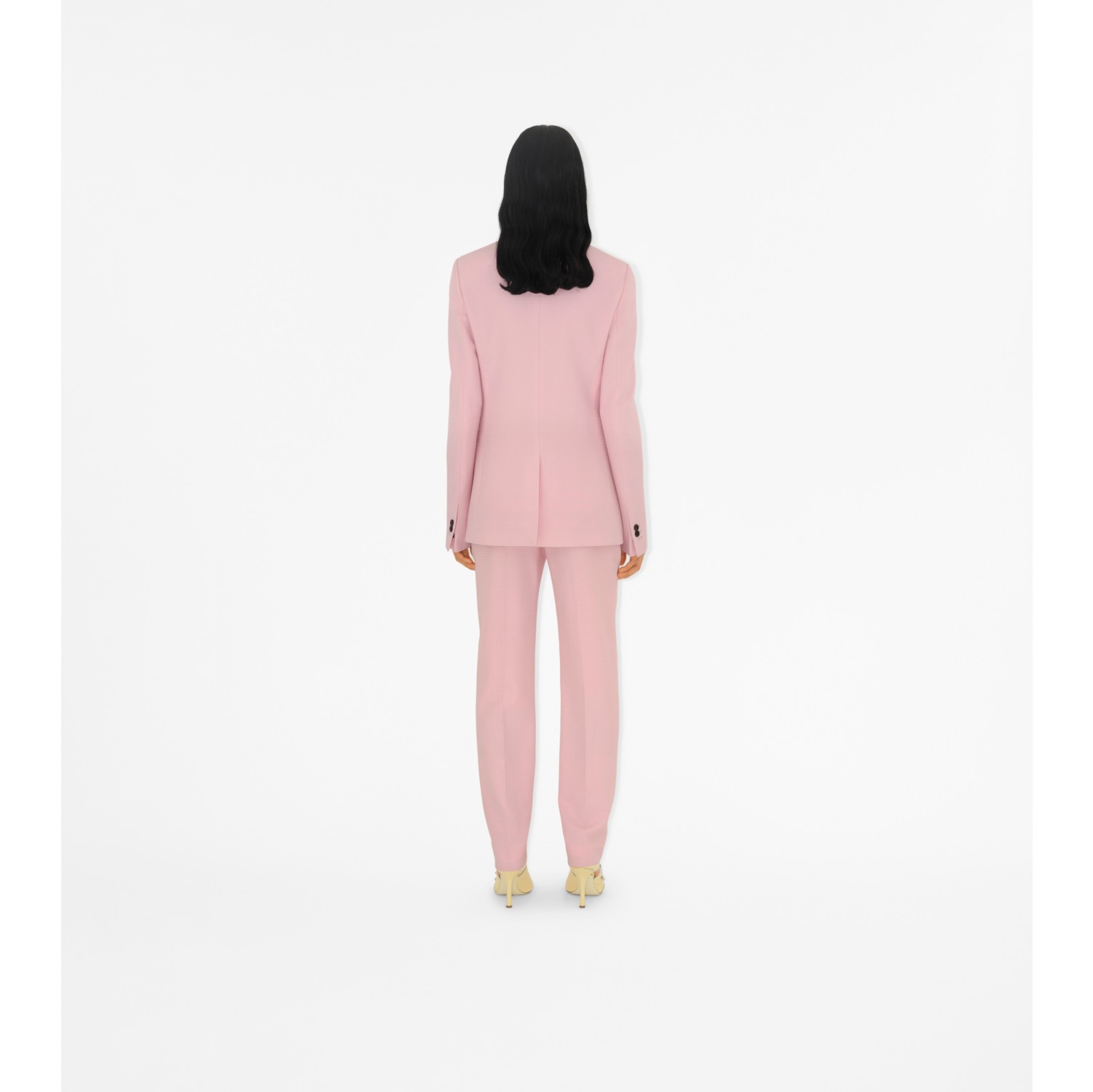 Wool Tailored Trousers in Cameo - Women | Burberry® Official