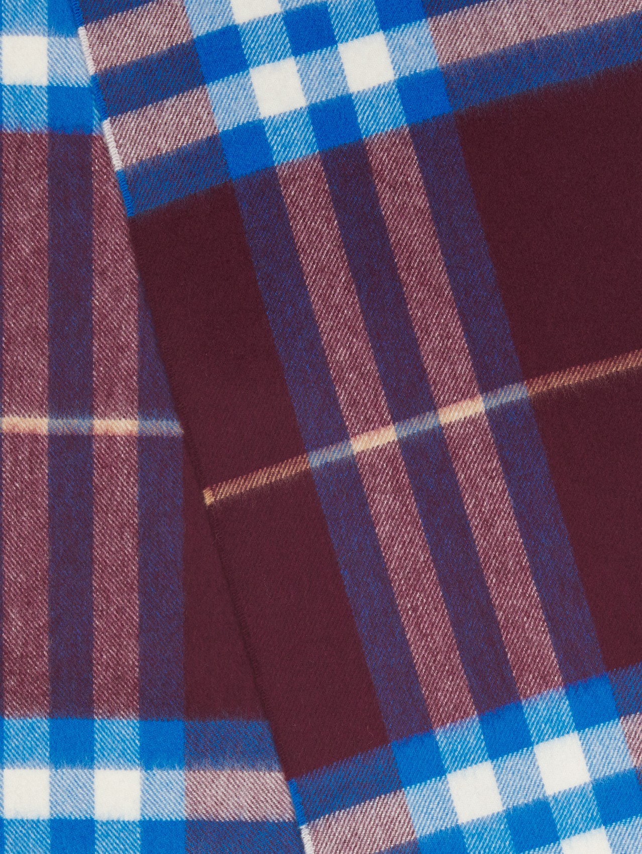 Sciarpa classica in cashmere (Viola Ciliegia/blu)