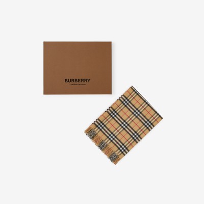 Vintage Check Wool Baby Blanket in Archive Beige - Children | Burberry®  Official
