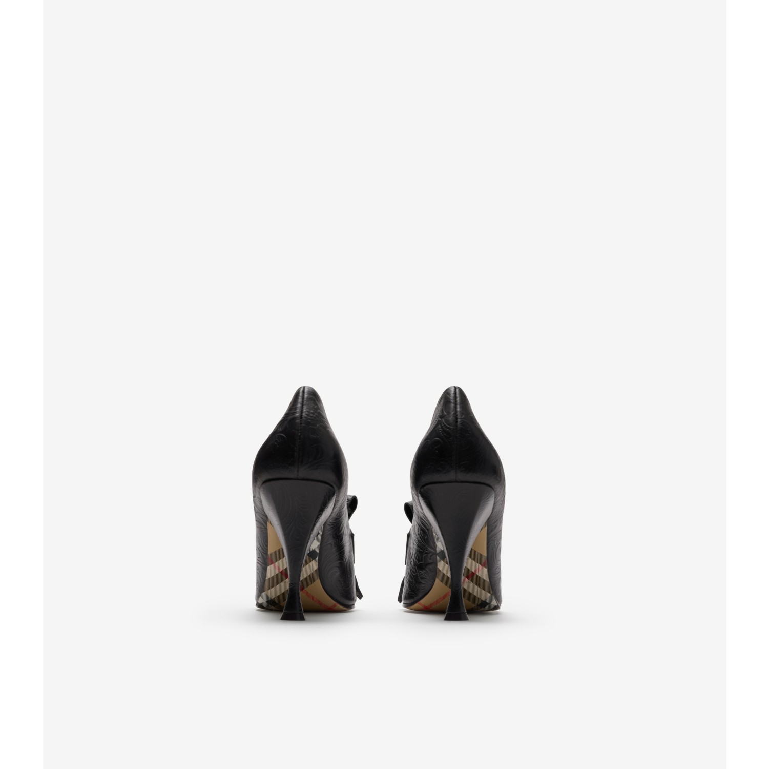 Embossed Cameo Fringe Pumps​
