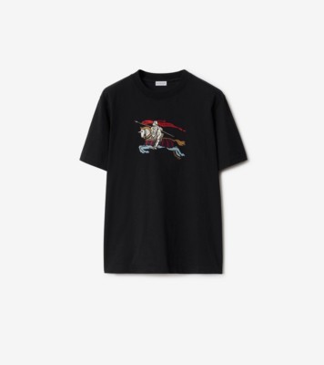 Burberry Tシャツ/XL/コットン/8069763 EKD コットンTシャツ (ブラック) - メンズ, コットン | Burberry