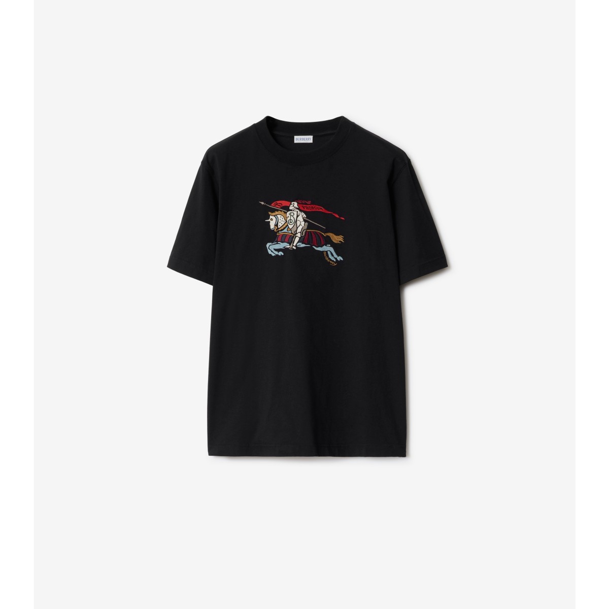 Burberry Ryan Ekd Embroidered T-shirt In Black