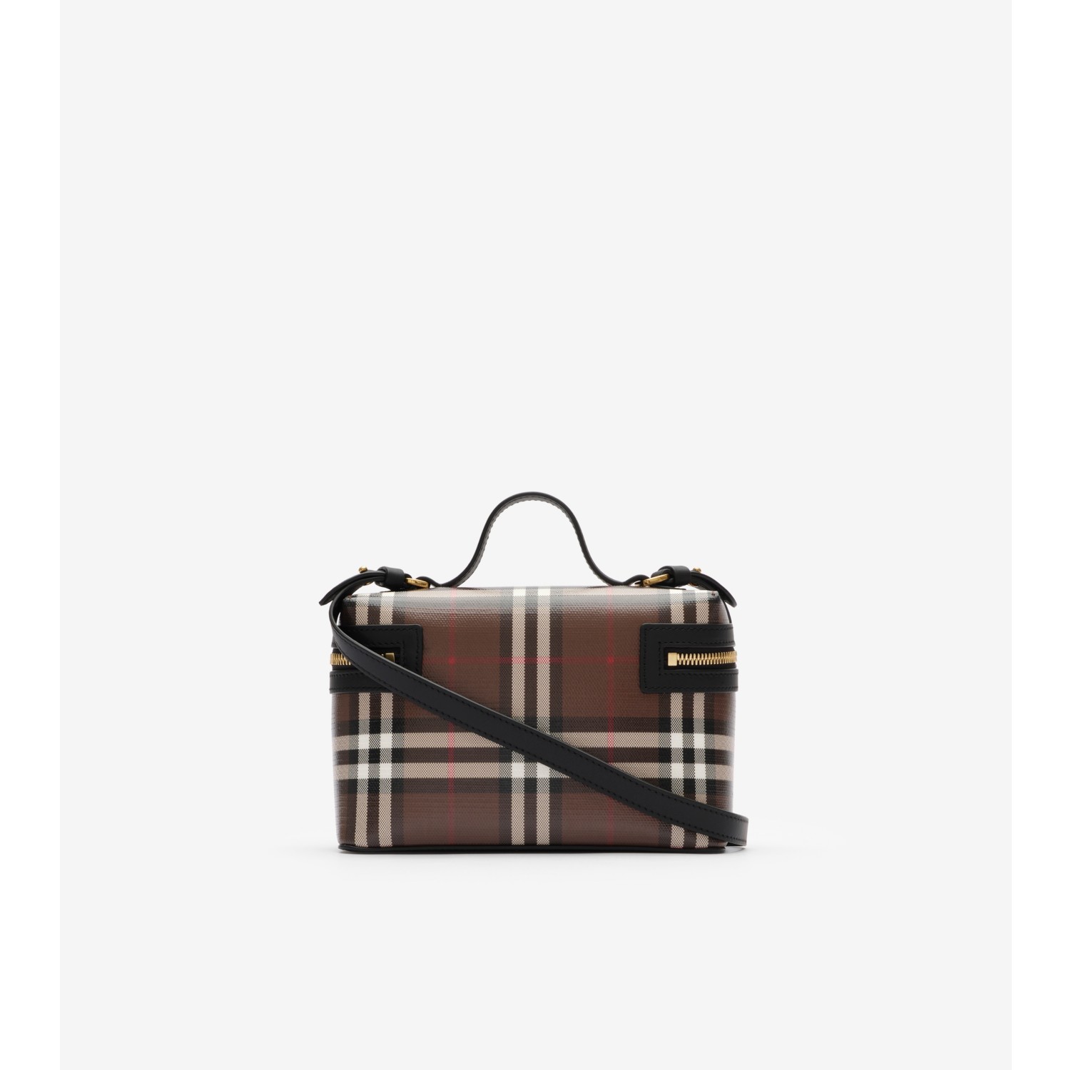 Check Vanity Bag in Chocolate brown - Women | Burberry® Official