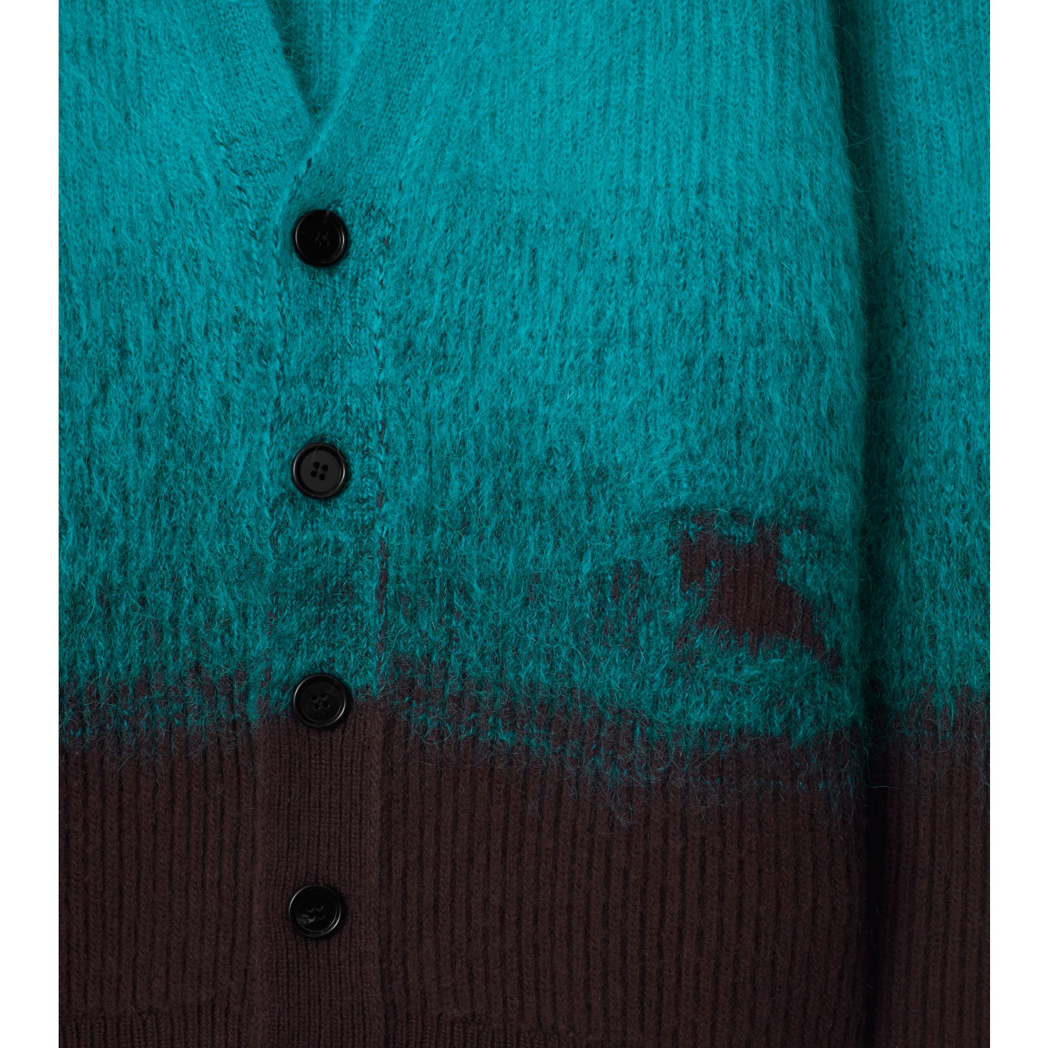 Cardigan in misto lana e mohair