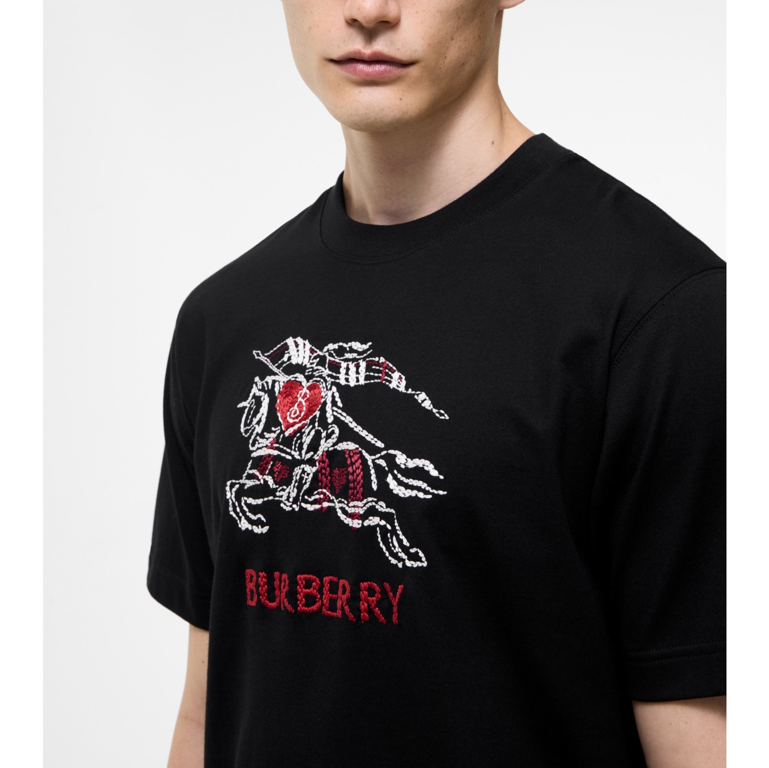 ハートナイト コットンTシャツ (ブラック) - メンズ | Burberry®公式サイト