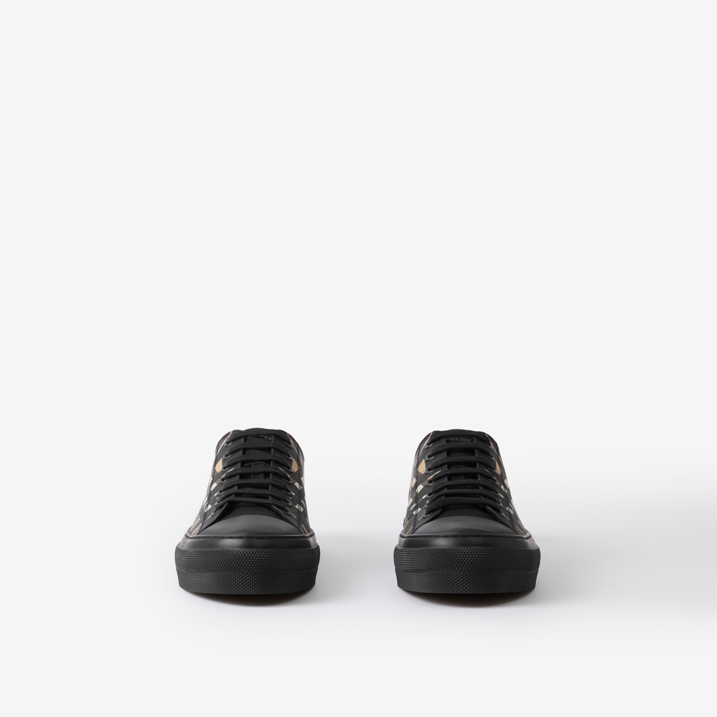Sneakers en coton Check scindé (Beige D'archive) - Homme | Site officiel Burberry® - 2