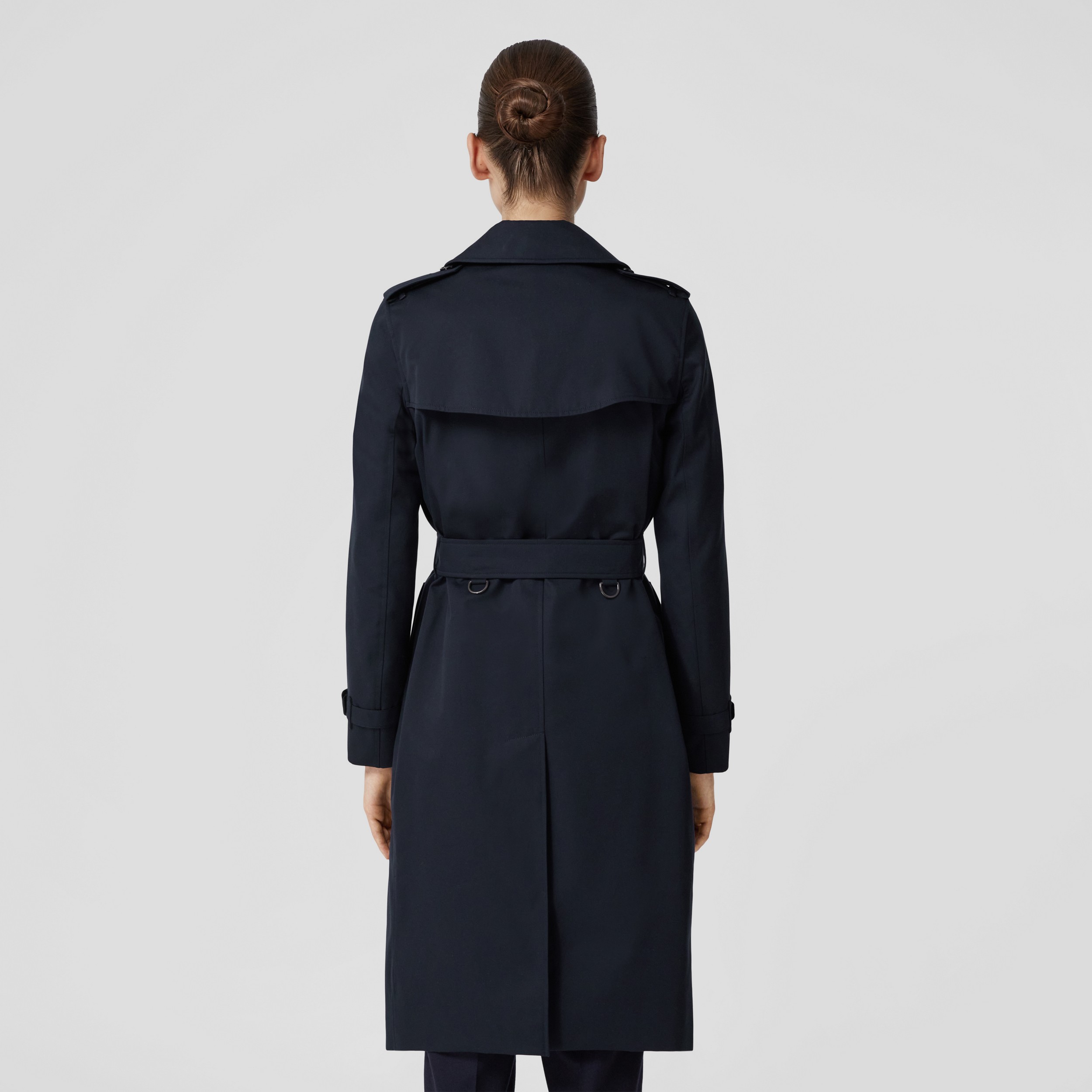 The Long Kensington Heritage Trench Coat in Coal Blue - Women | Burberry® Official - 3