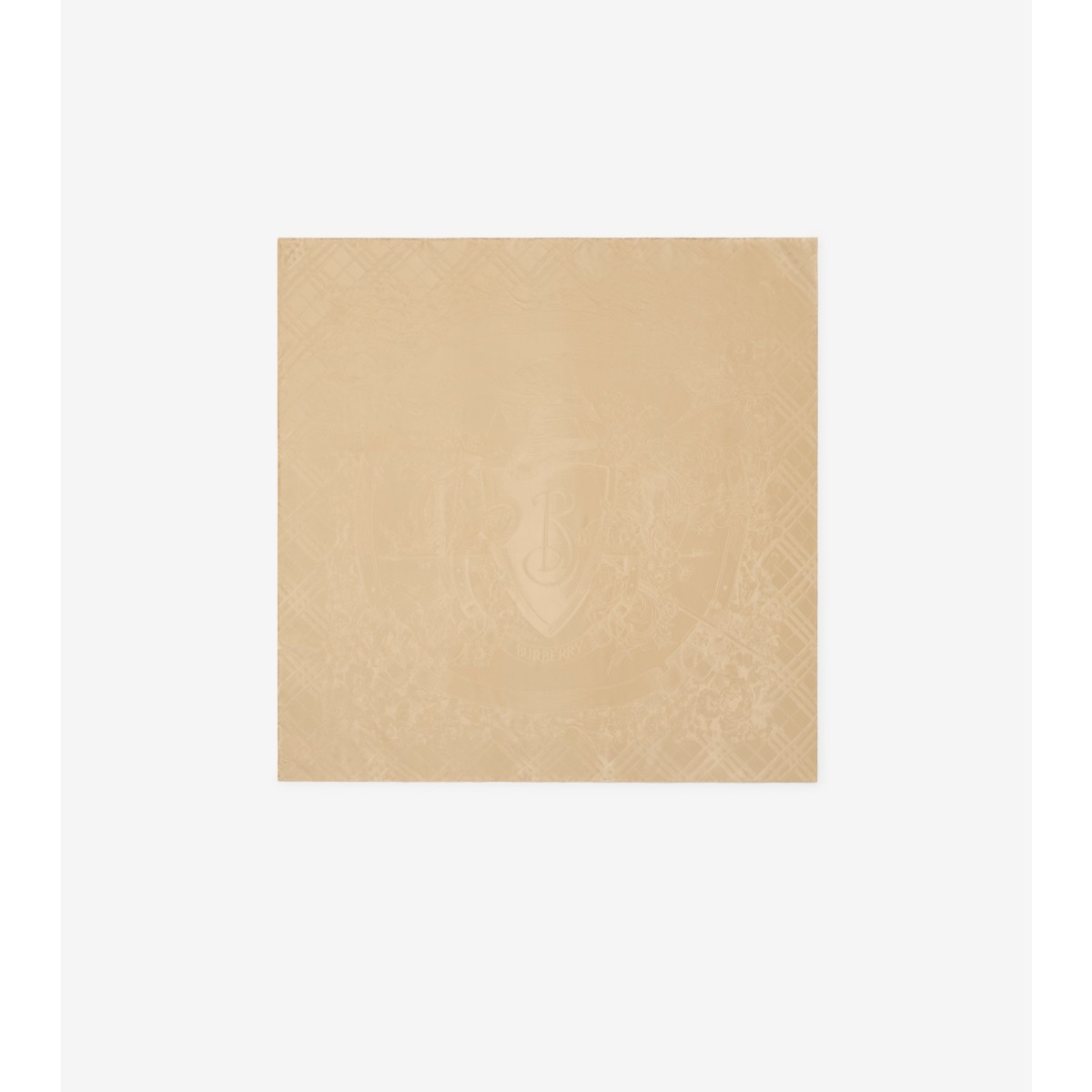  Check Floral Crest Scarf