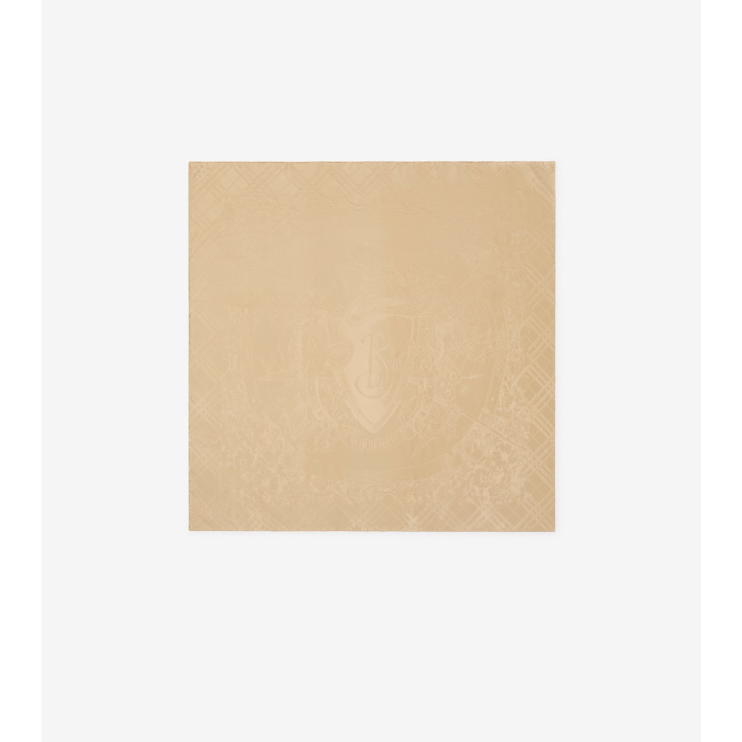 Floral Crest Silk Scarf