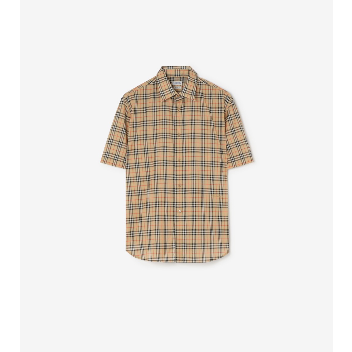  Check Relaxed Fit Cotton Shirt