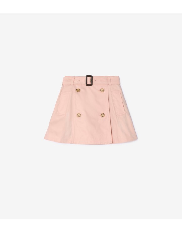 Cotton Trench Skirt