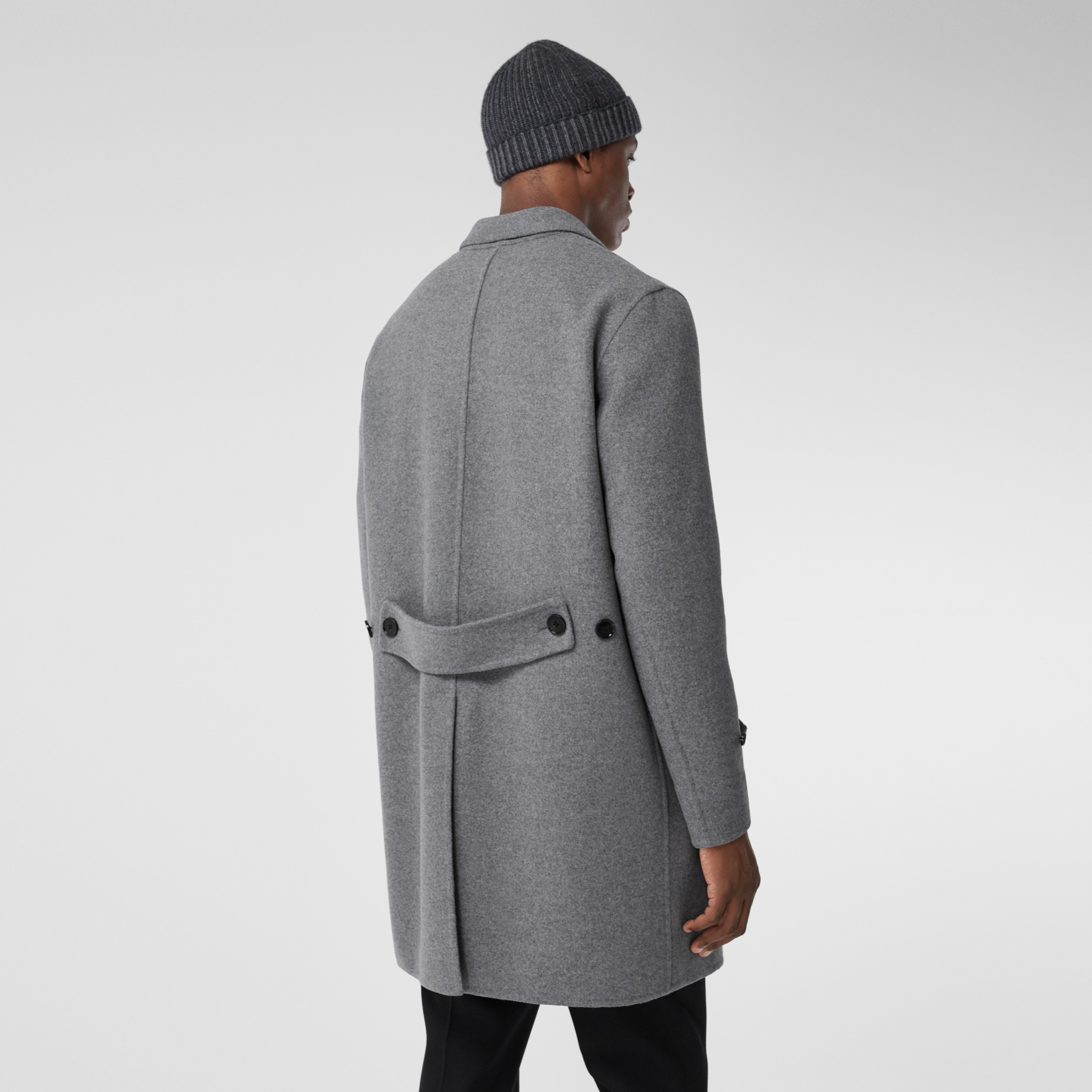 Wool Cashmere Lab Coat in Charcoal - Men | Burberry United States