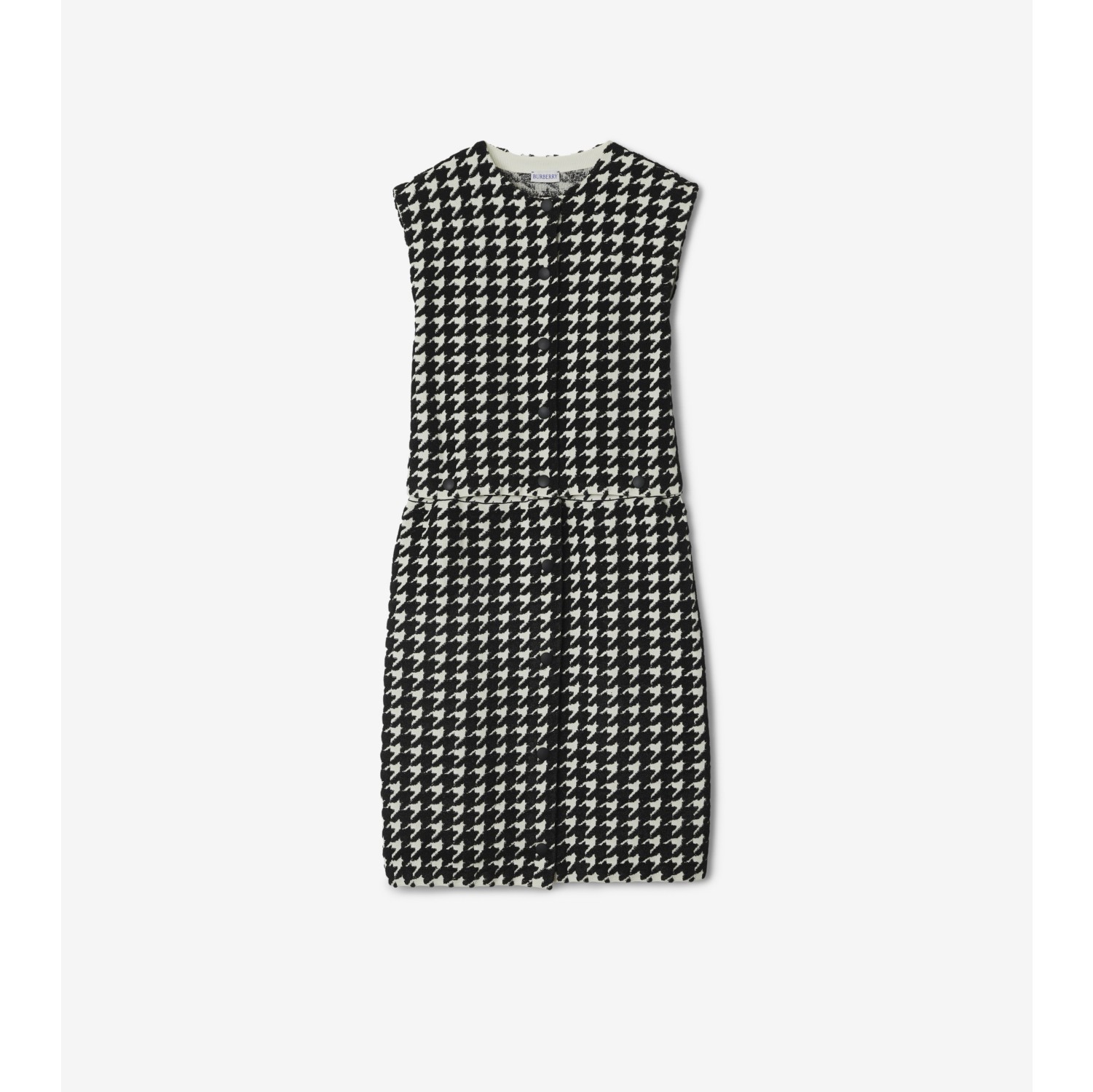 Houndstooth Nylon Blend Dress in Black - Women, Technical | Burberry®  Official