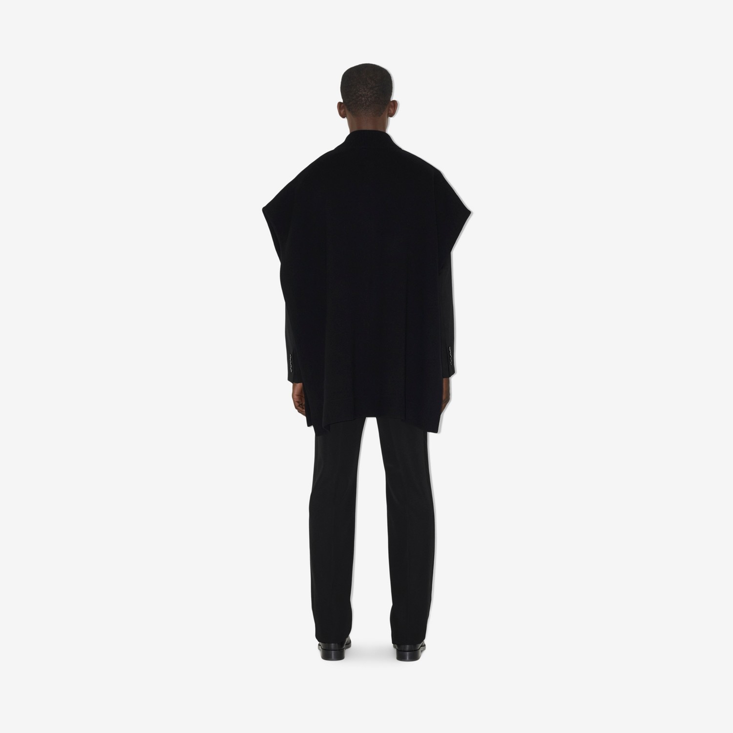 EKD Cloud Wool Cashmere Cape in Black - Women | Burberry® Official