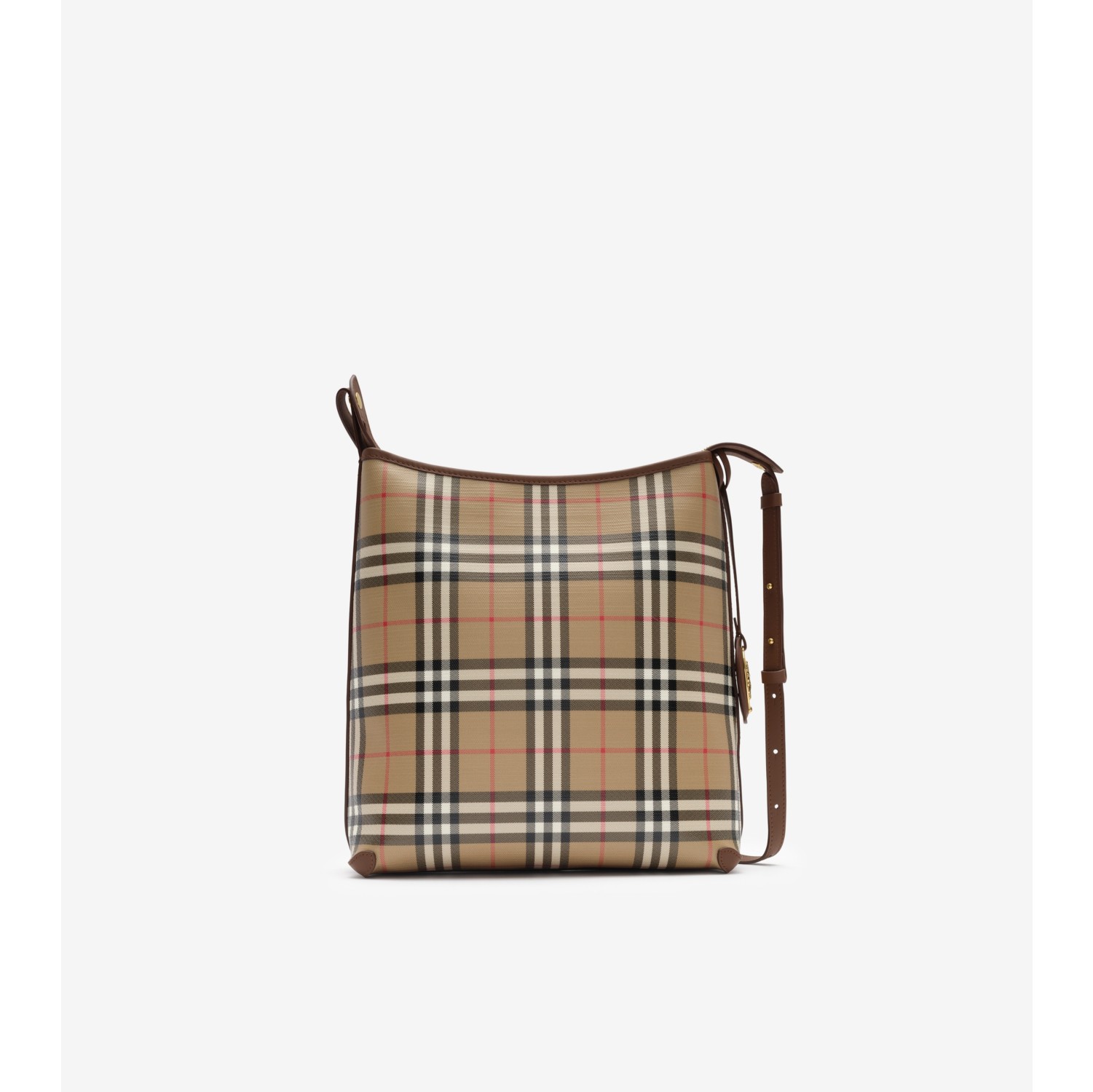 Kleine Schultertasche in Check