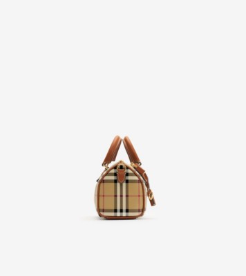◆Burberry◆ ミニ チェック ボウリングバッグ 66D698D9-B760-4F1F-949D-