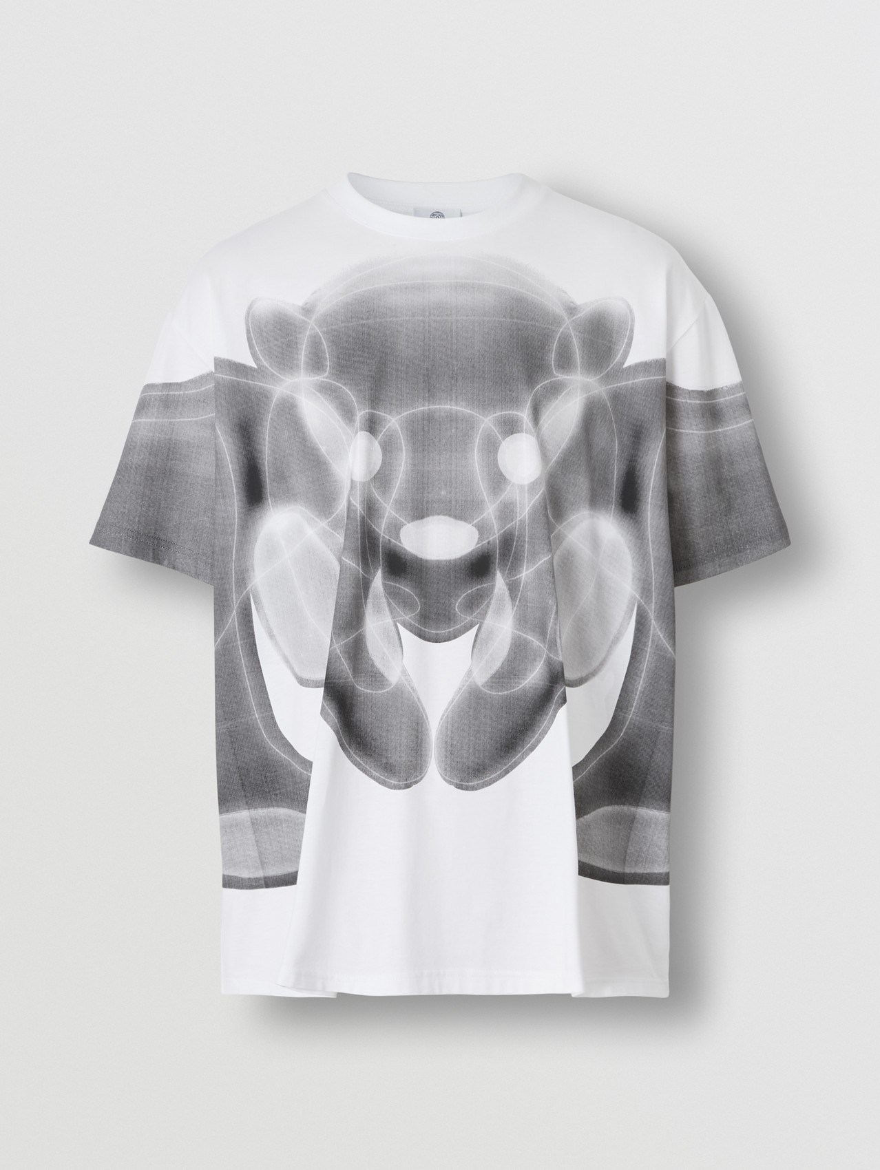 T-shirt oversize en coton à imprimé Thomas Bear (Blanc)
