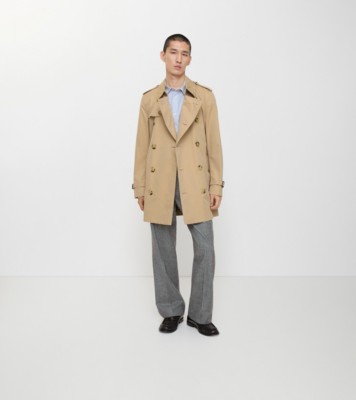 ショート ケンジントン ヘリテージ トレンチコート (ハニーベージュ