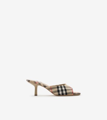 チェック ミューズ ローサンダル​ (サンドベージュ) - ウィメンズ