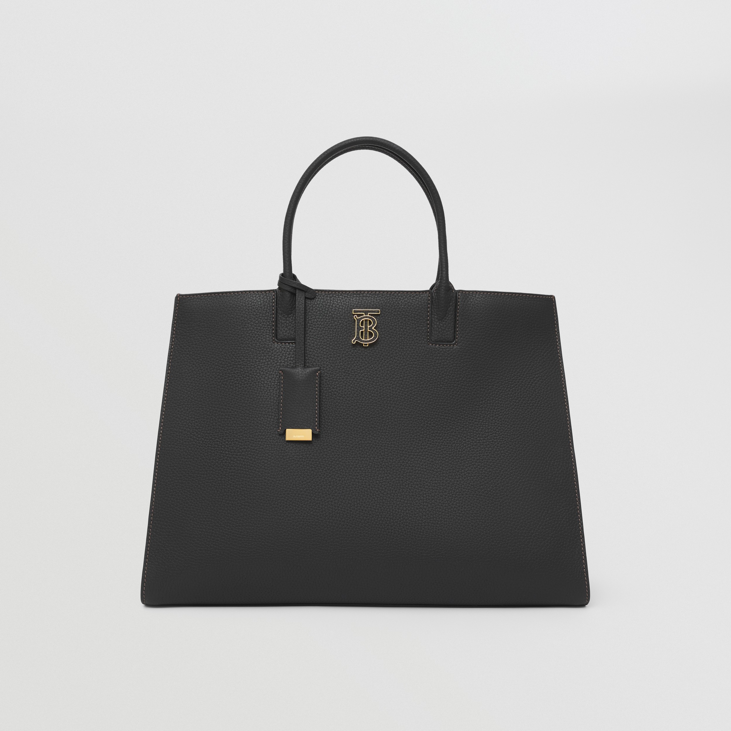 Medium Grainy Leather Frances Bag in Black - Women | Burberry® Official