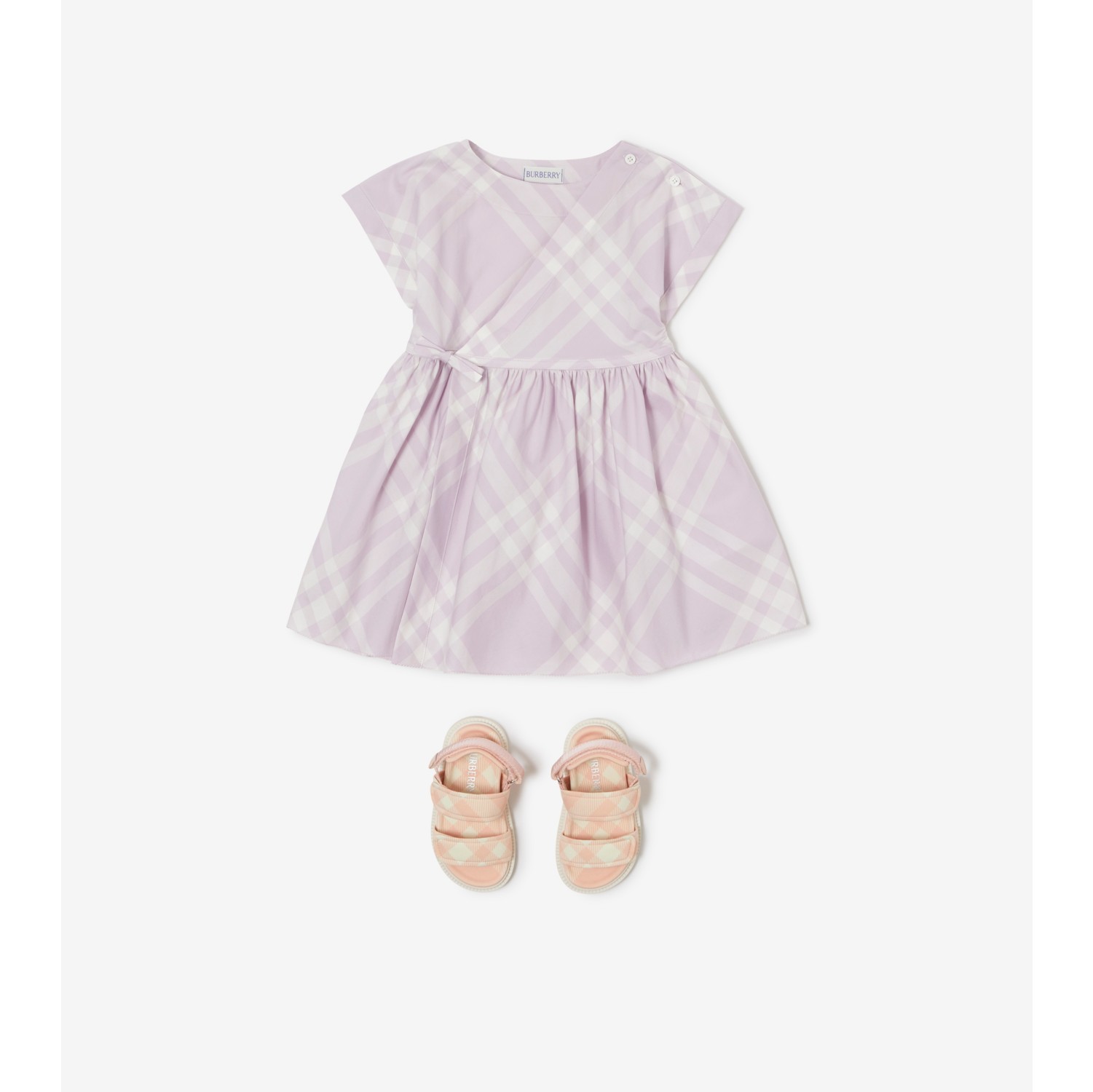 Pink burberry hot sale dress baby