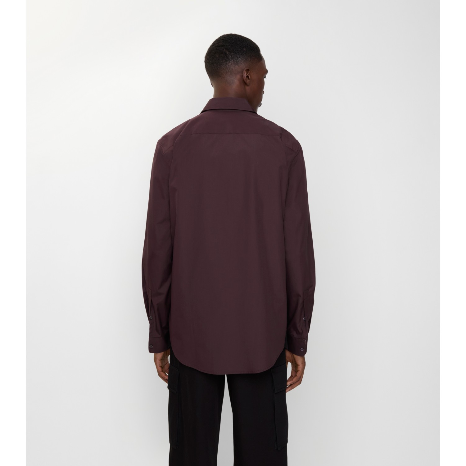 Regular Fit Cotton Poplin Shirt in Wine red - Men | Burberry® Official