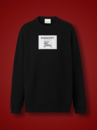 Black Prorsum Label Cotton Sweatshirt