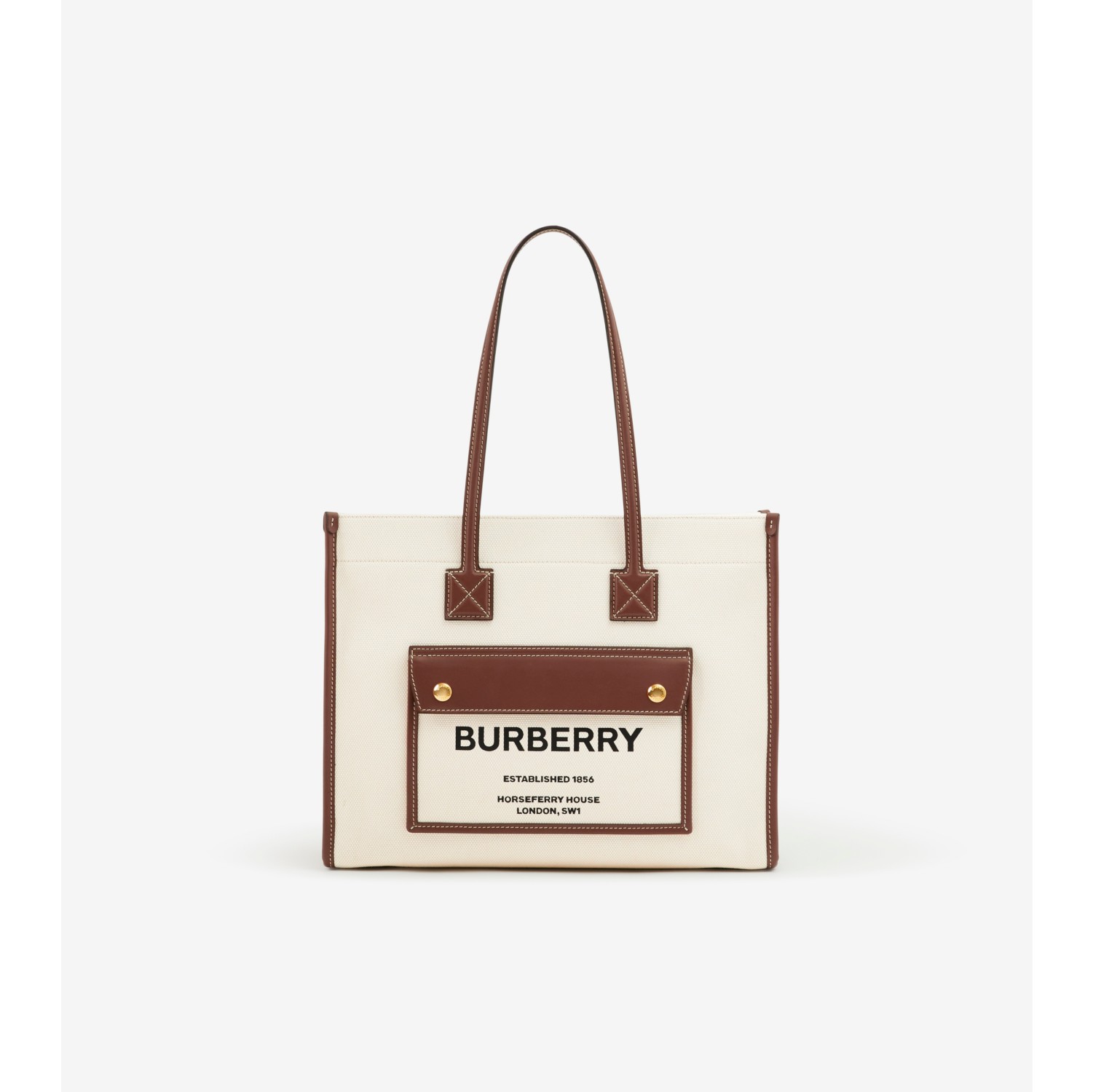 Canvas tote bag burberry on sale